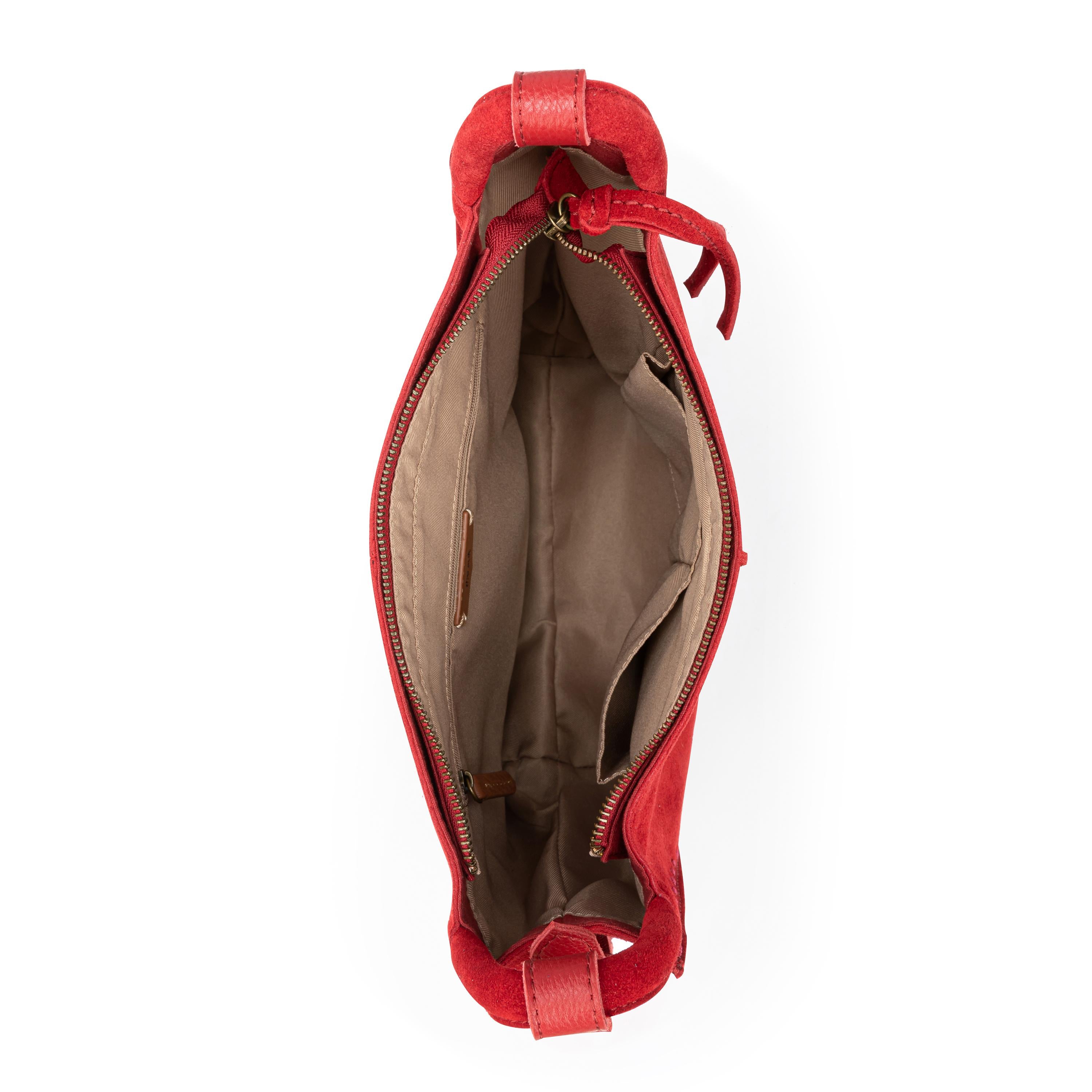 The Sak Los Feliz Crossbody - Leather - Scarlet Suede