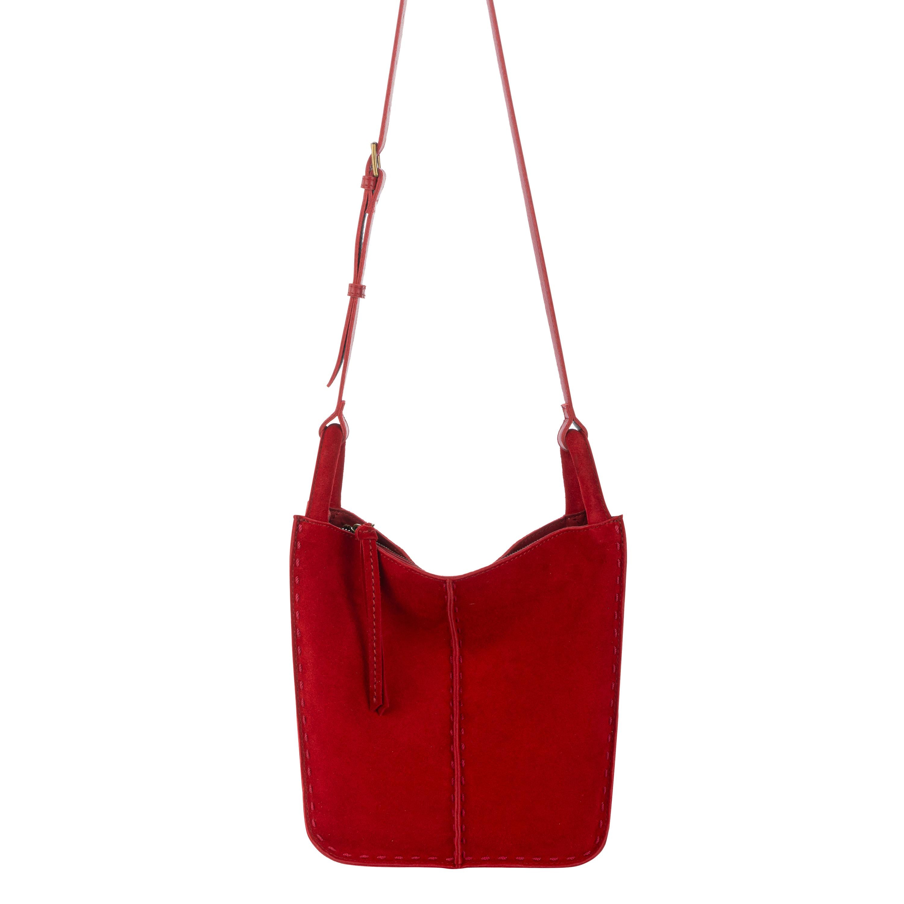 The Sak Los Feliz Crossbody - Leather - Scarlet Suede