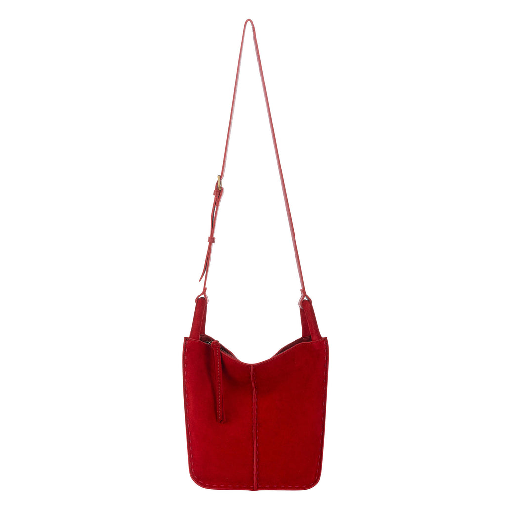 The Sak Los Feliz Crossbody - Leather - Scarlet Suede