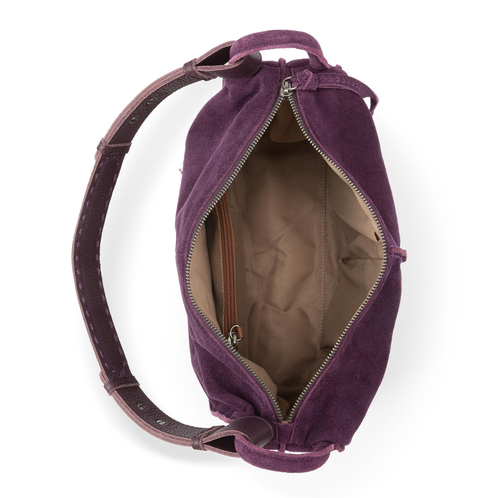 The Sak Los Feliz Hobo - Leather - Aubergine Suede