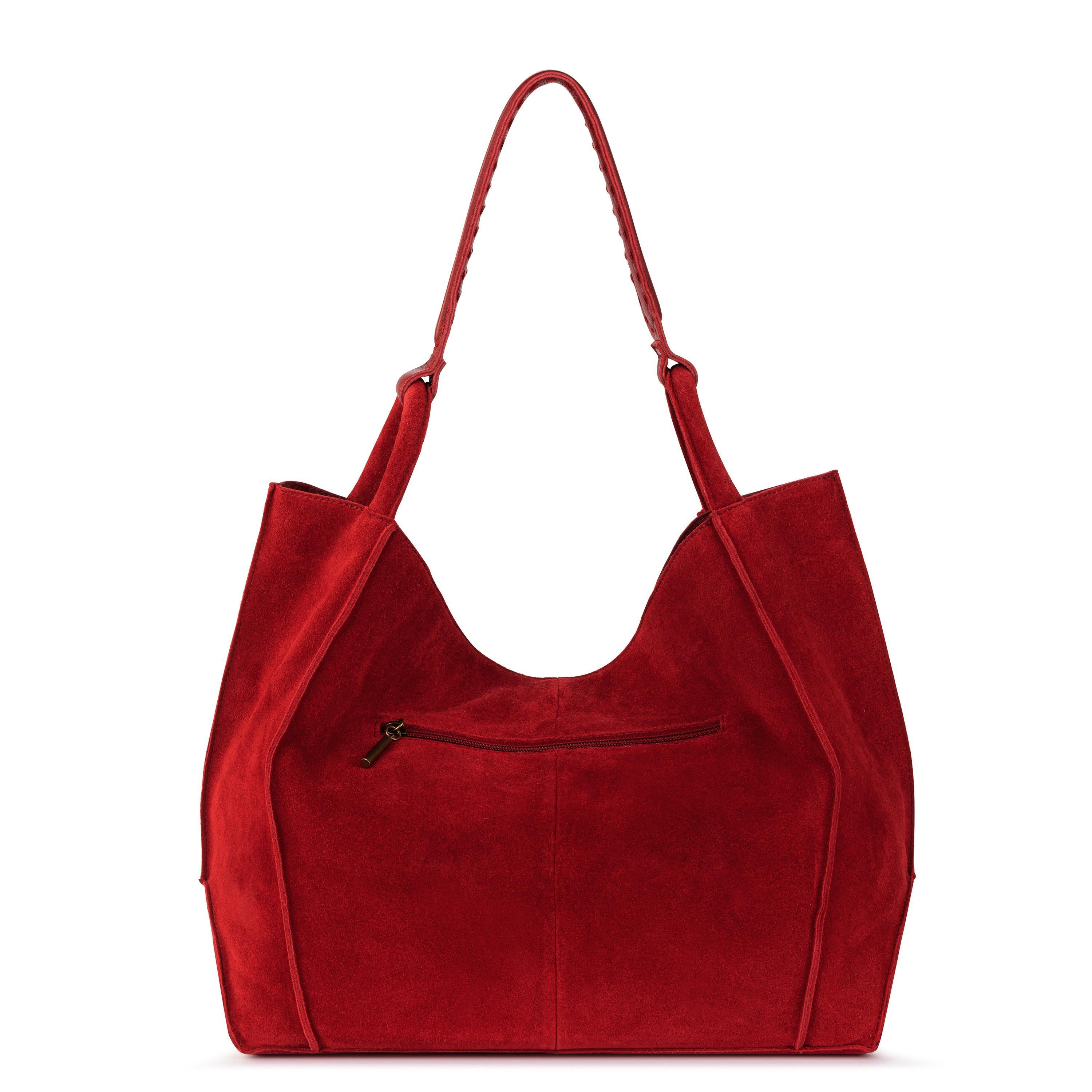 The Sak Los Feliz Large Tote - Leather - Scarlet Suede