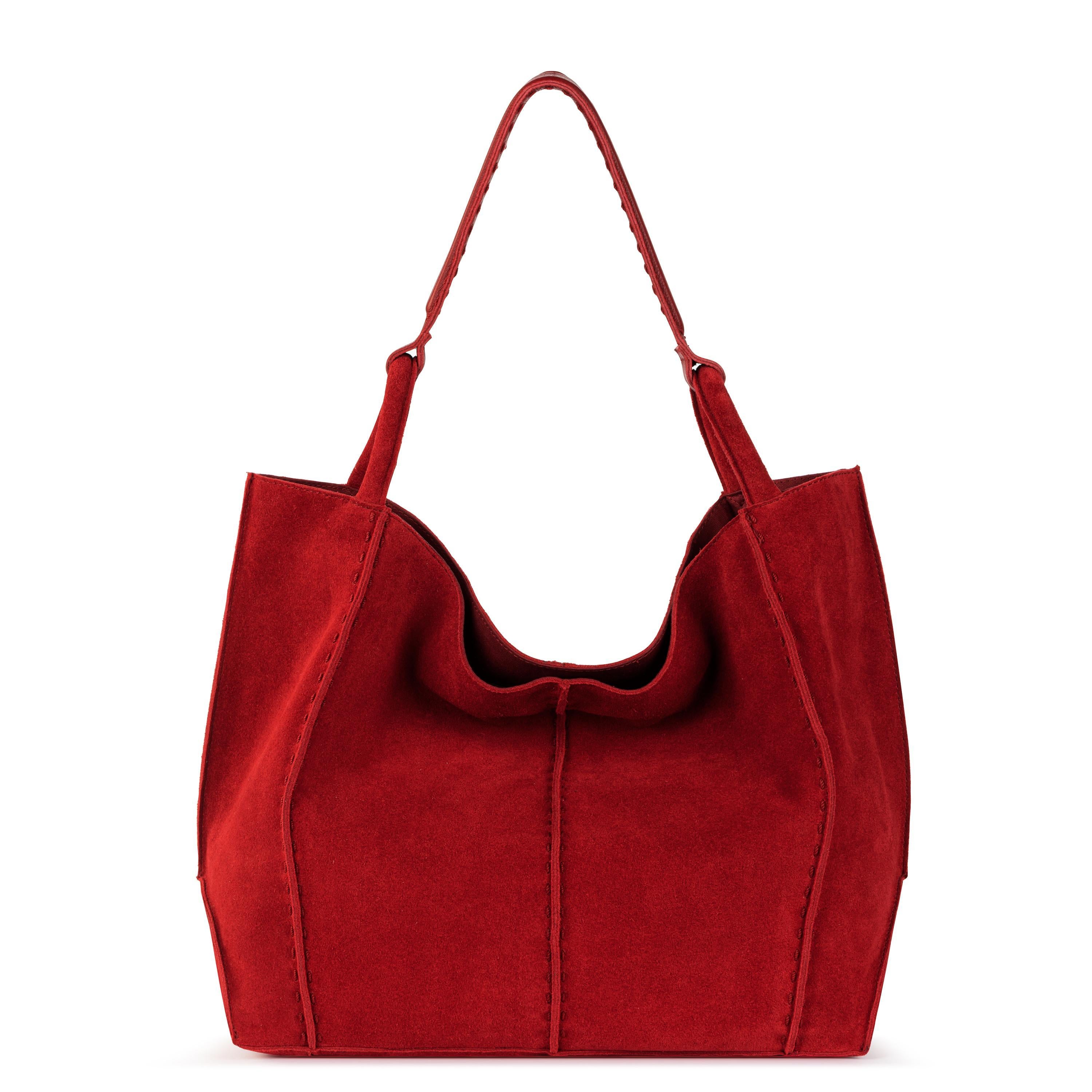 The Sak Los Feliz Large Tote - Leather - Scarlet Suede