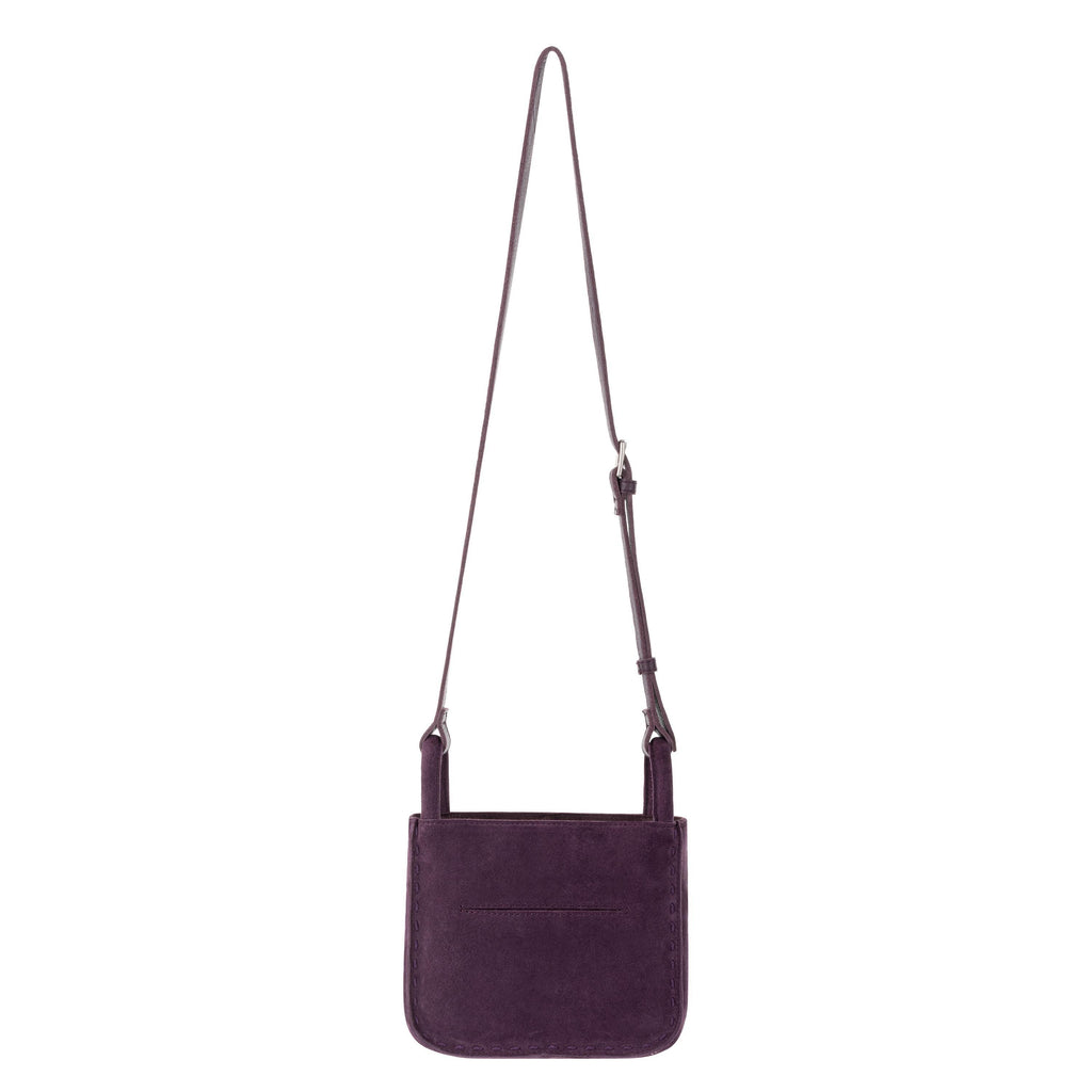 The Sak Los Feliz Mini Crossbody - Leather - Aubergine Suede