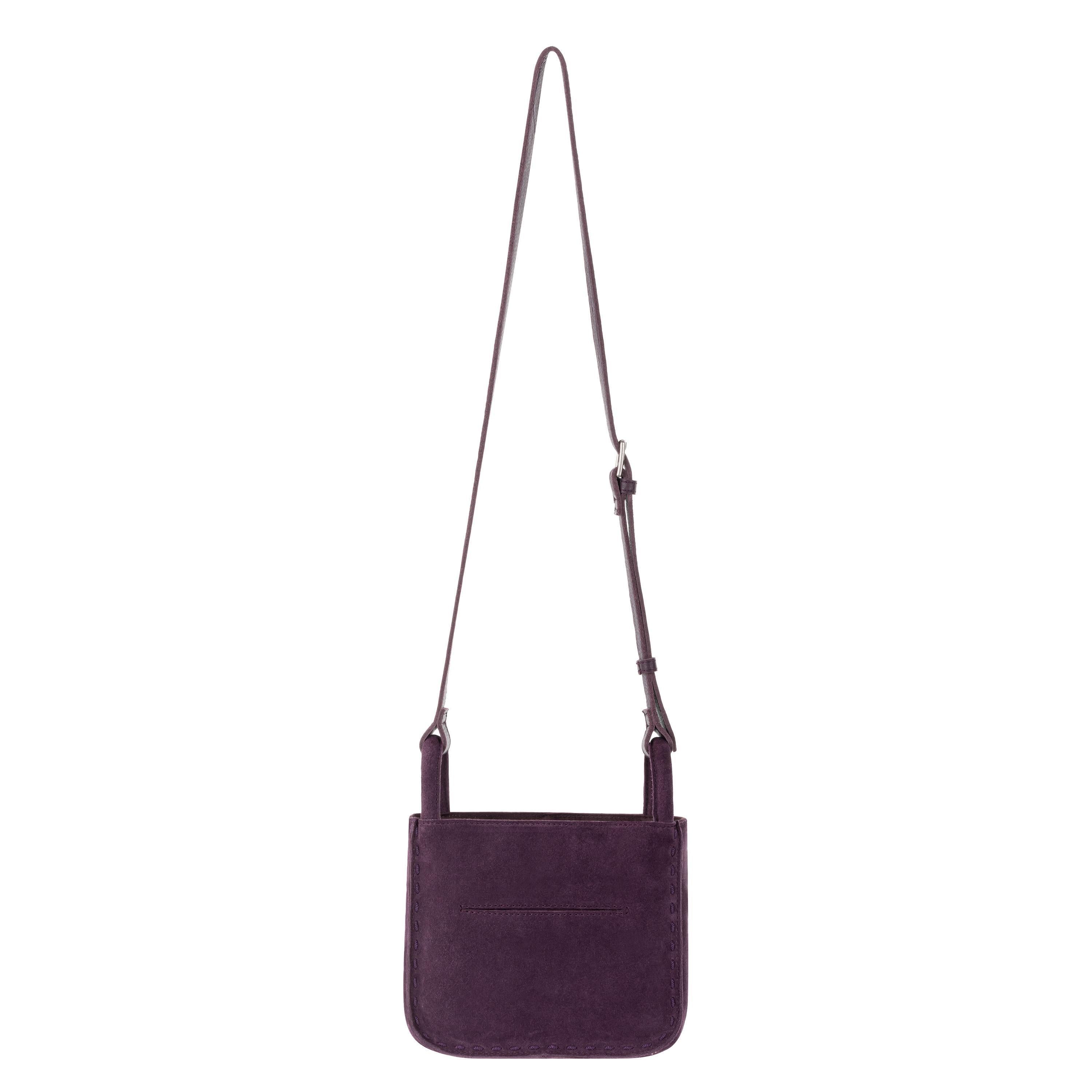 The Sak Los Feliz Mini Crossbody - Leather - Aubergine Suede