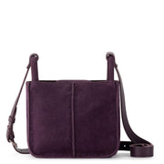 Los Feliz Mini Crossbody - Leather - Aubergine Suede