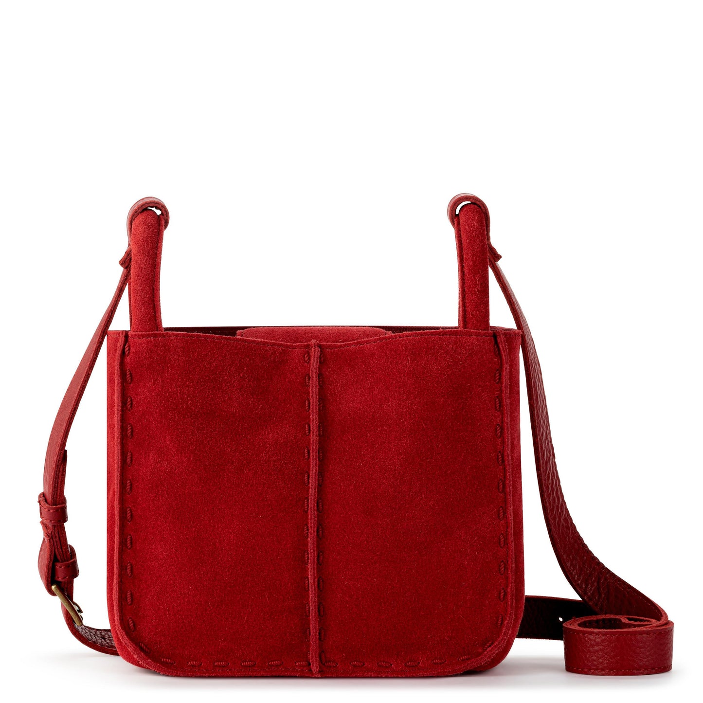 The Sak Los Feliz Mini Crossbody Leather - |Scarlet Suede|