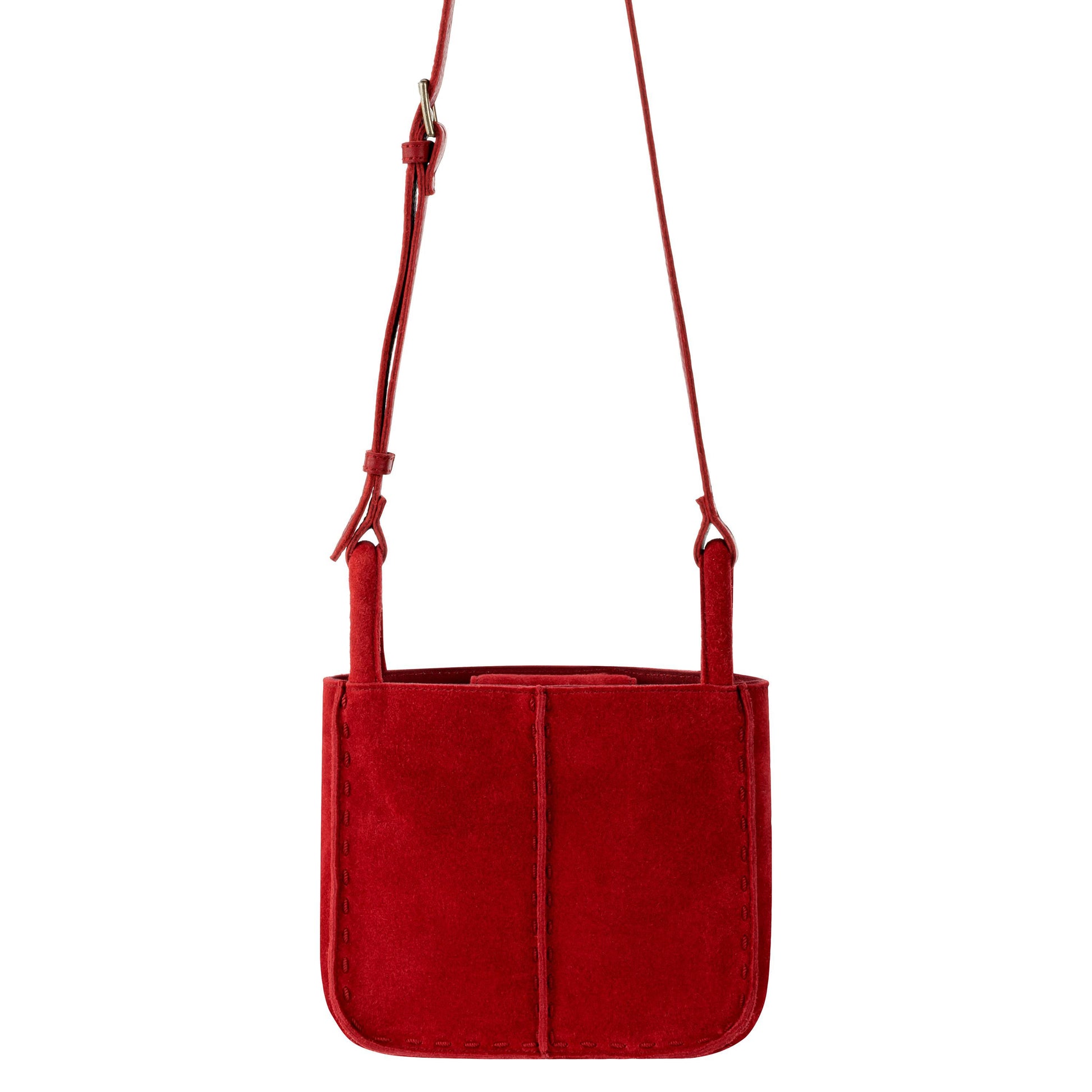 The Sak Los Feliz Mini Crossbody Leather - |Scarlet Suede|