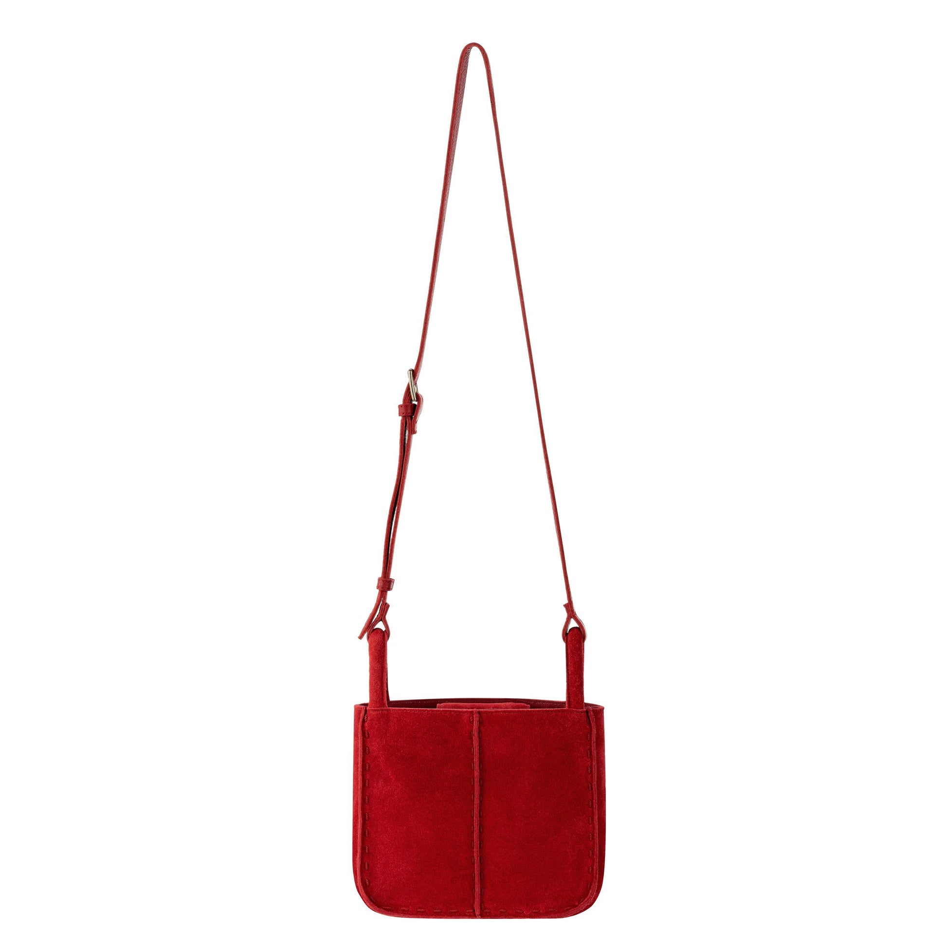 The Sak Los Feliz Mini Crossbody Leather - |Scarlet Suede|