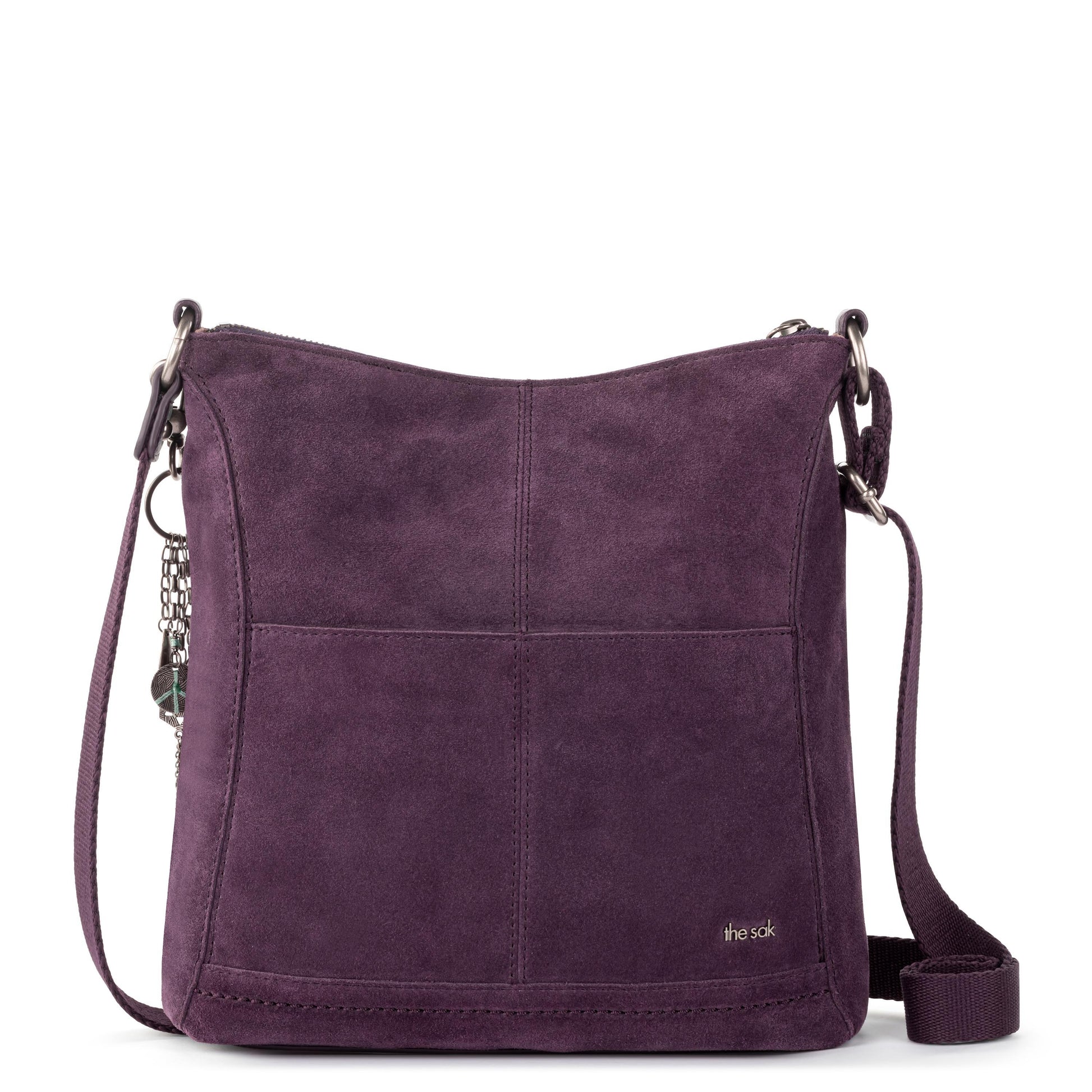 The Sak Lucia Crossbody Leather - |Aubergine Suede|