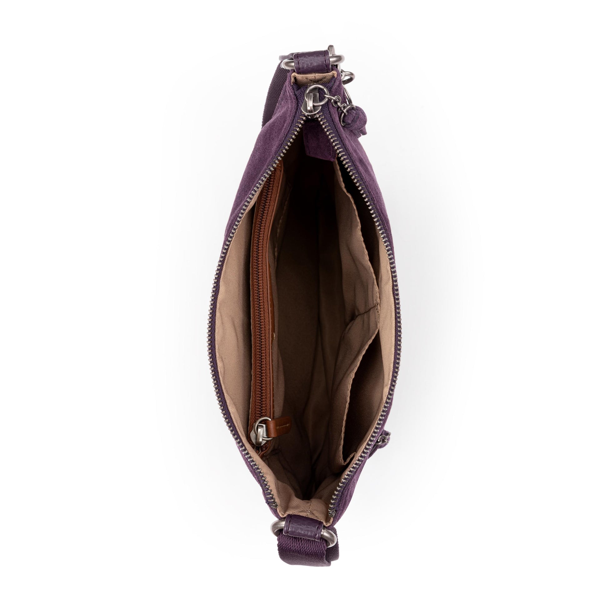 The Sak Lucia Crossbody Leather - |Aubergine Suede|