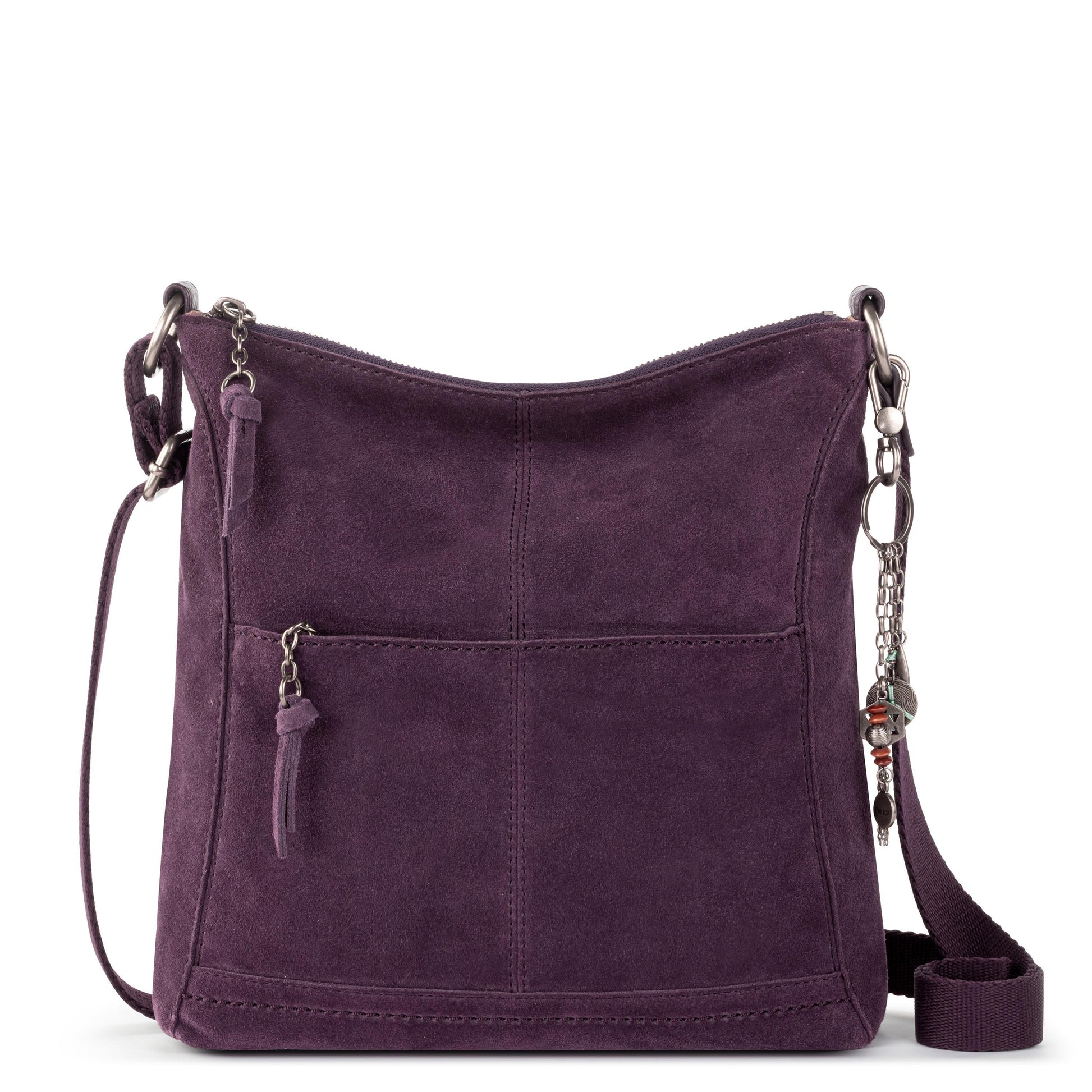 The Sak Lucia Crossbody Leather - |Aubergine Suede|