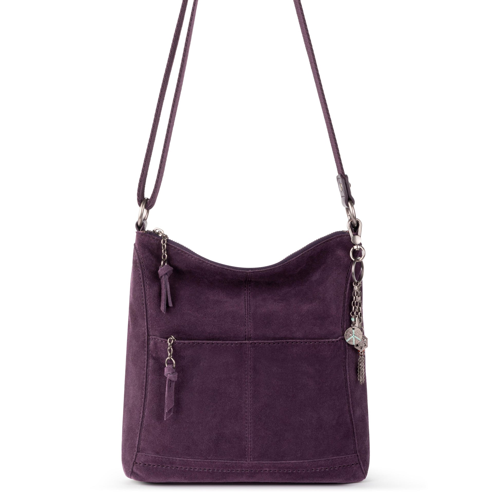The Sak Lucia Crossbody Leather - |Aubergine Suede|