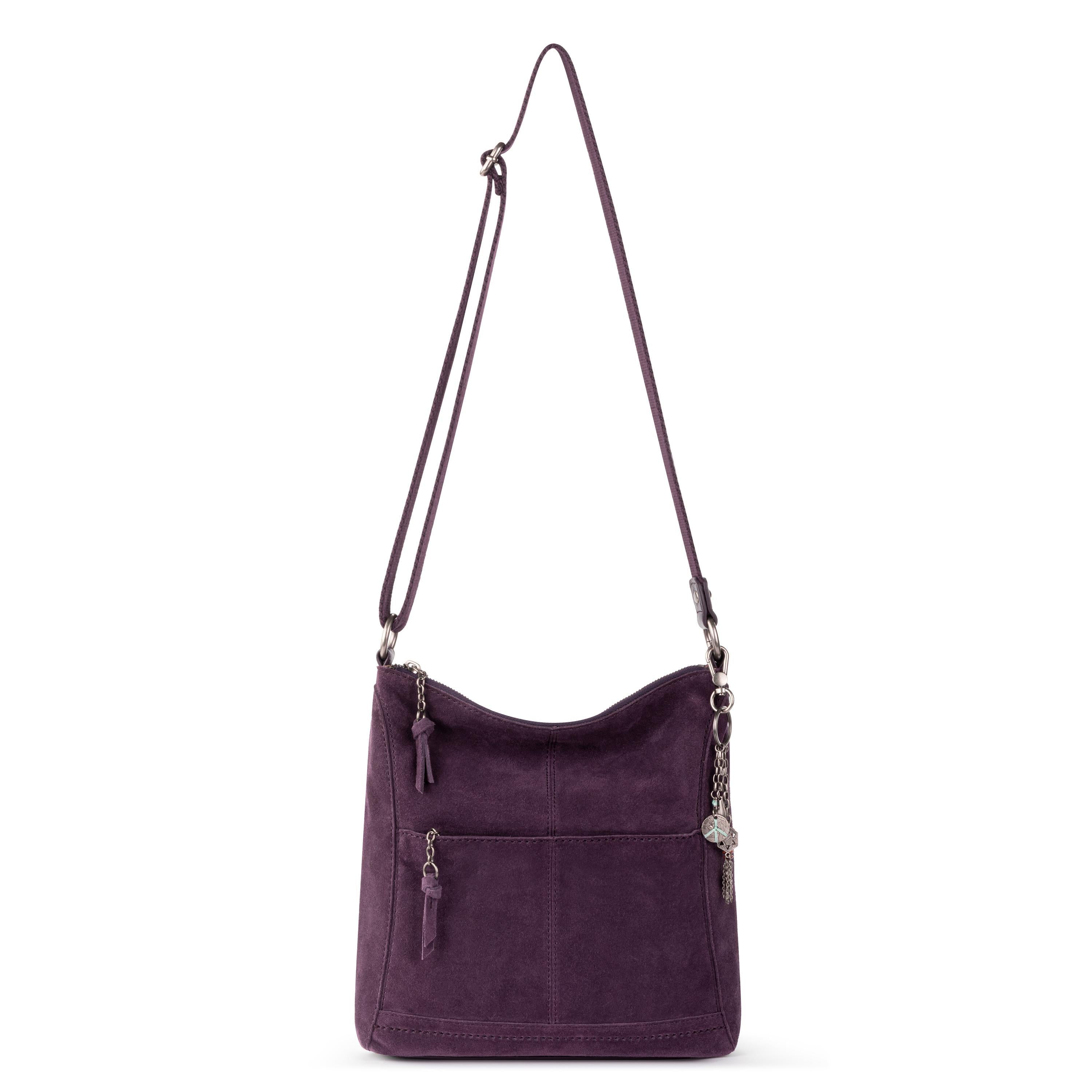 The Sak Lucia Crossbody - Leather - Aubergine Suede