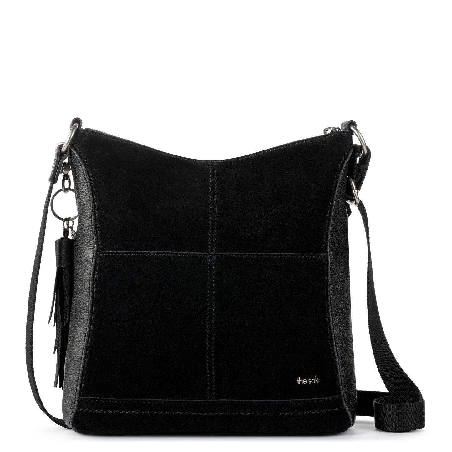 The Sak Lucia Crossbody Leather - |Black Suede Block|