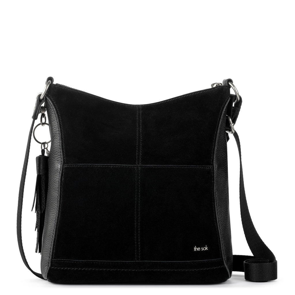 The Sak Lucia Crossbody - Leather - Black Suede Block