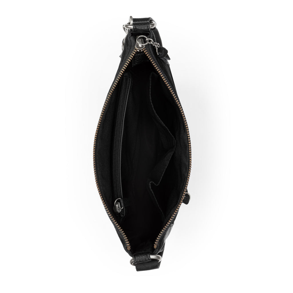 The Sak Lucia Crossbody - Leather - Black Suede Block
