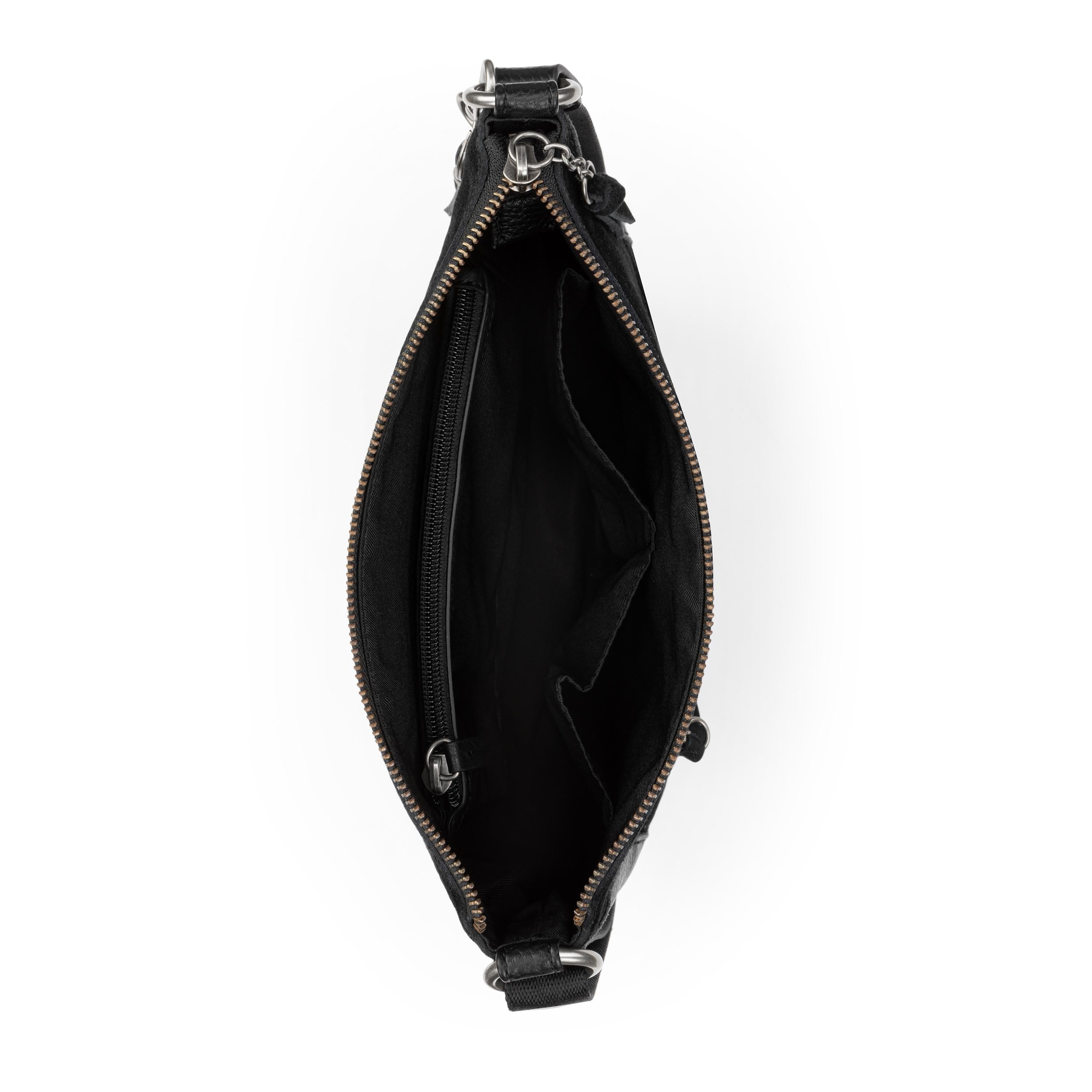 The Sak Lucia Crossbody - Leather - Black Suede Block