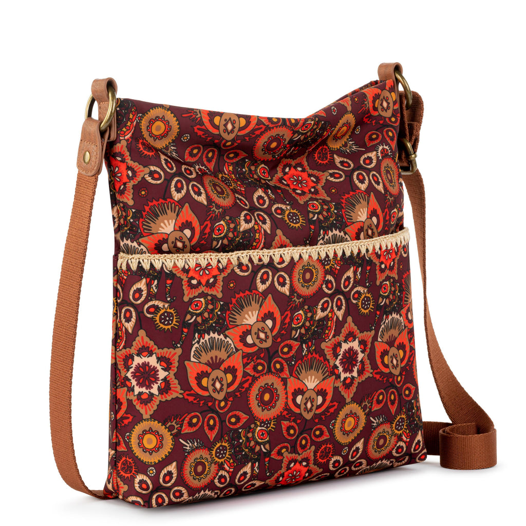 The Sak Lucia Crossbody - EcoTwill - Scarlet Tapestry