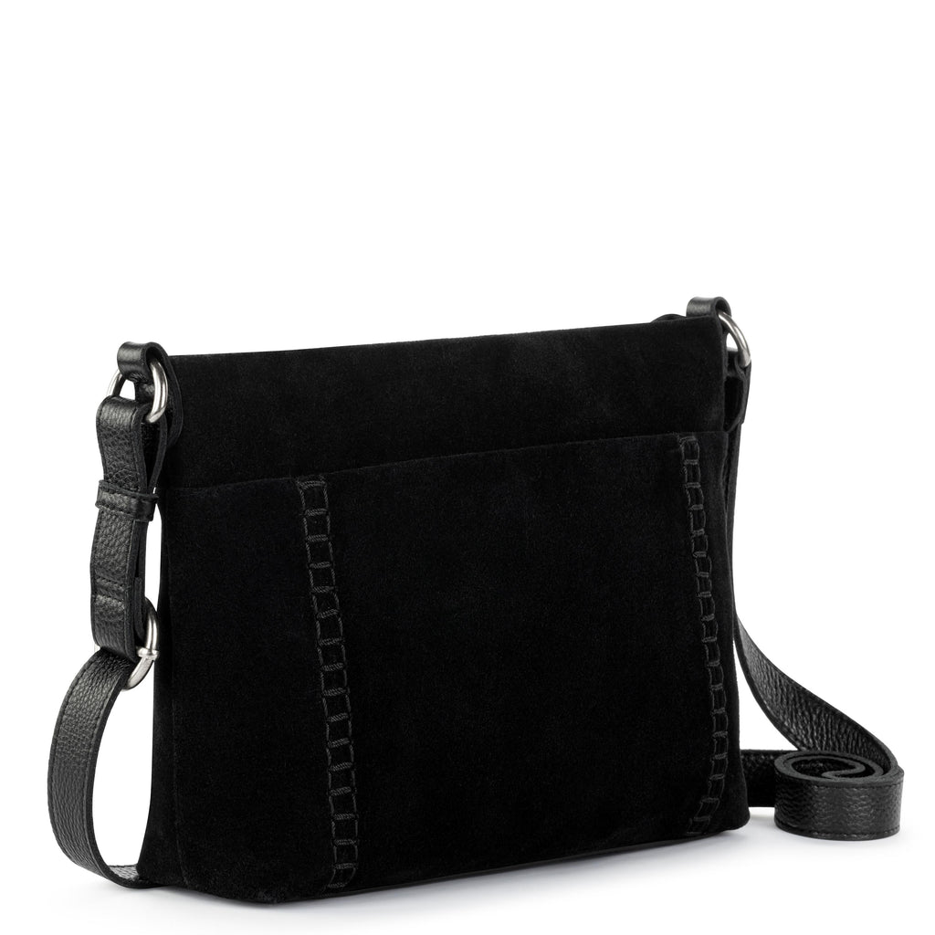 The Sak Melrose Crossbody - Leather - Black Suede