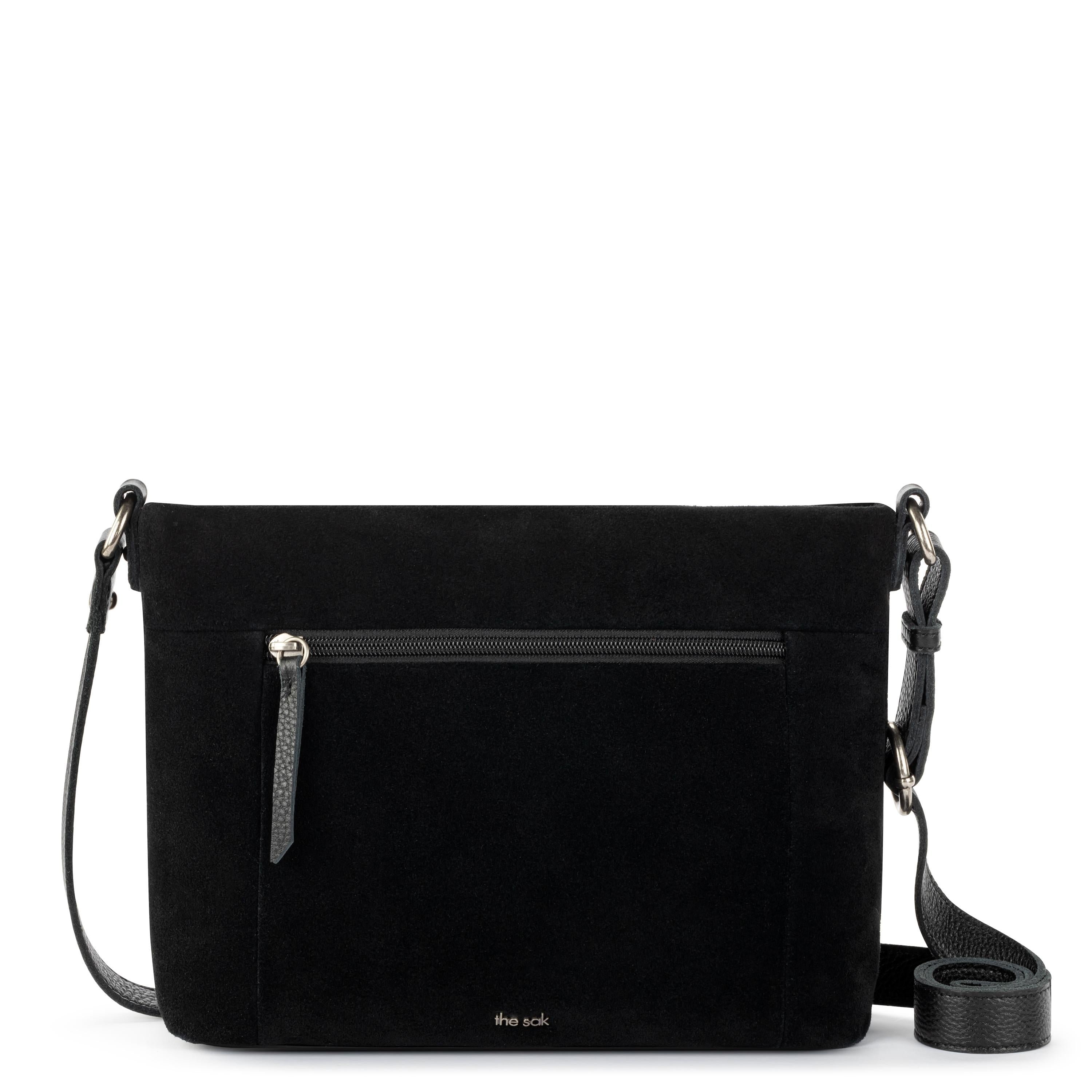 The Sak Melrose Crossbody - Leather - Black Suede