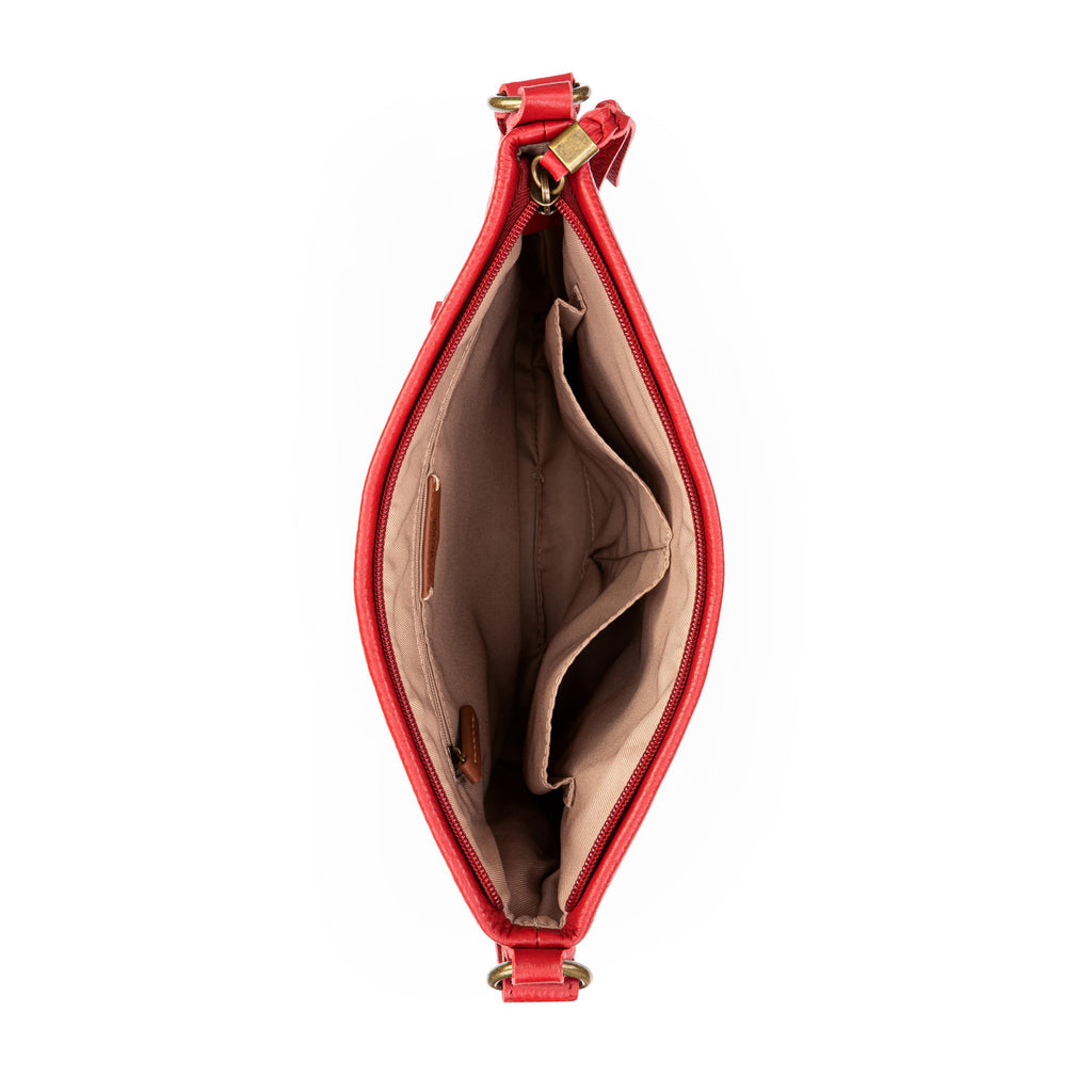 The Sak Melrose Crossbody - Leather - Scarlet