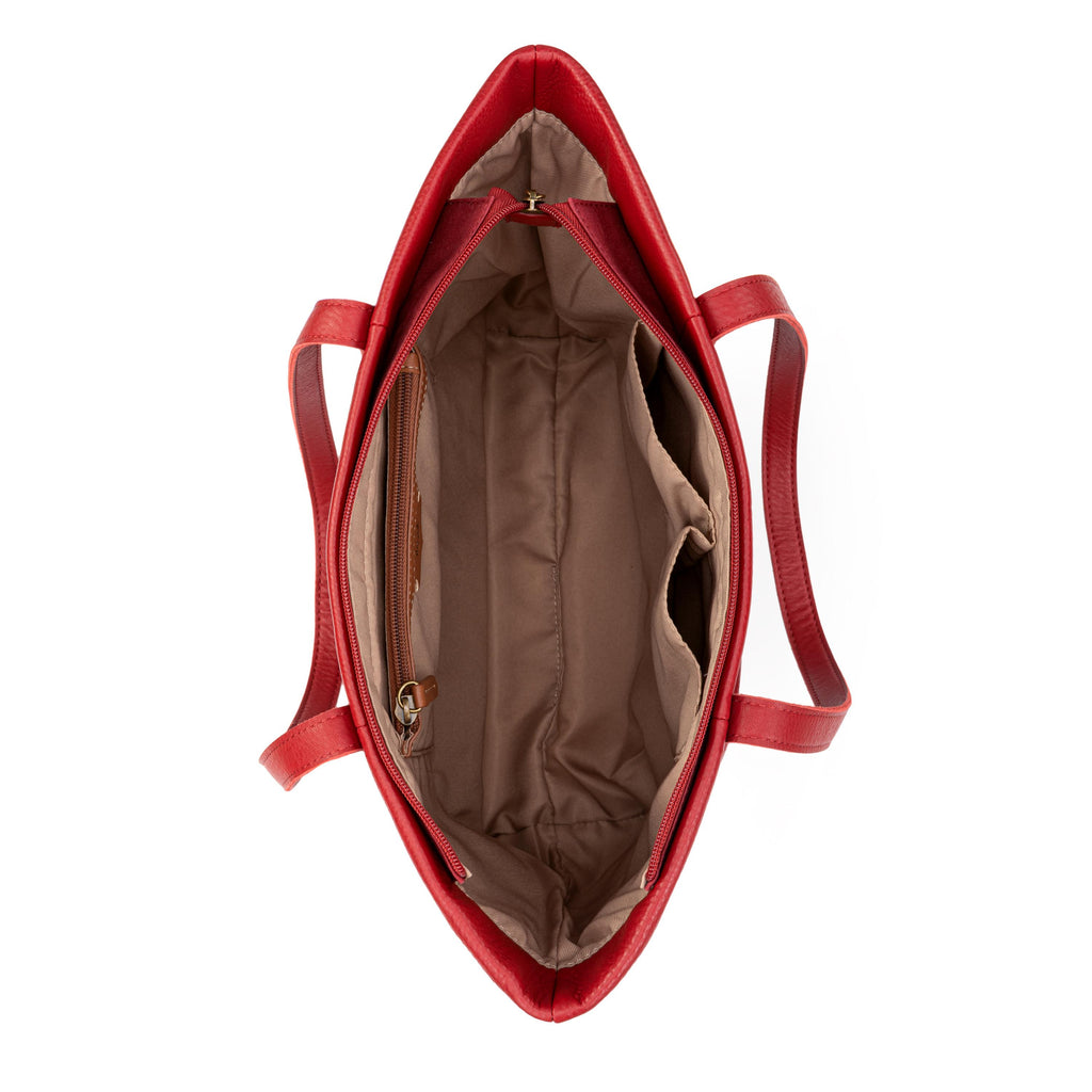 The Sak Metro Tote - Leather - Scarlet