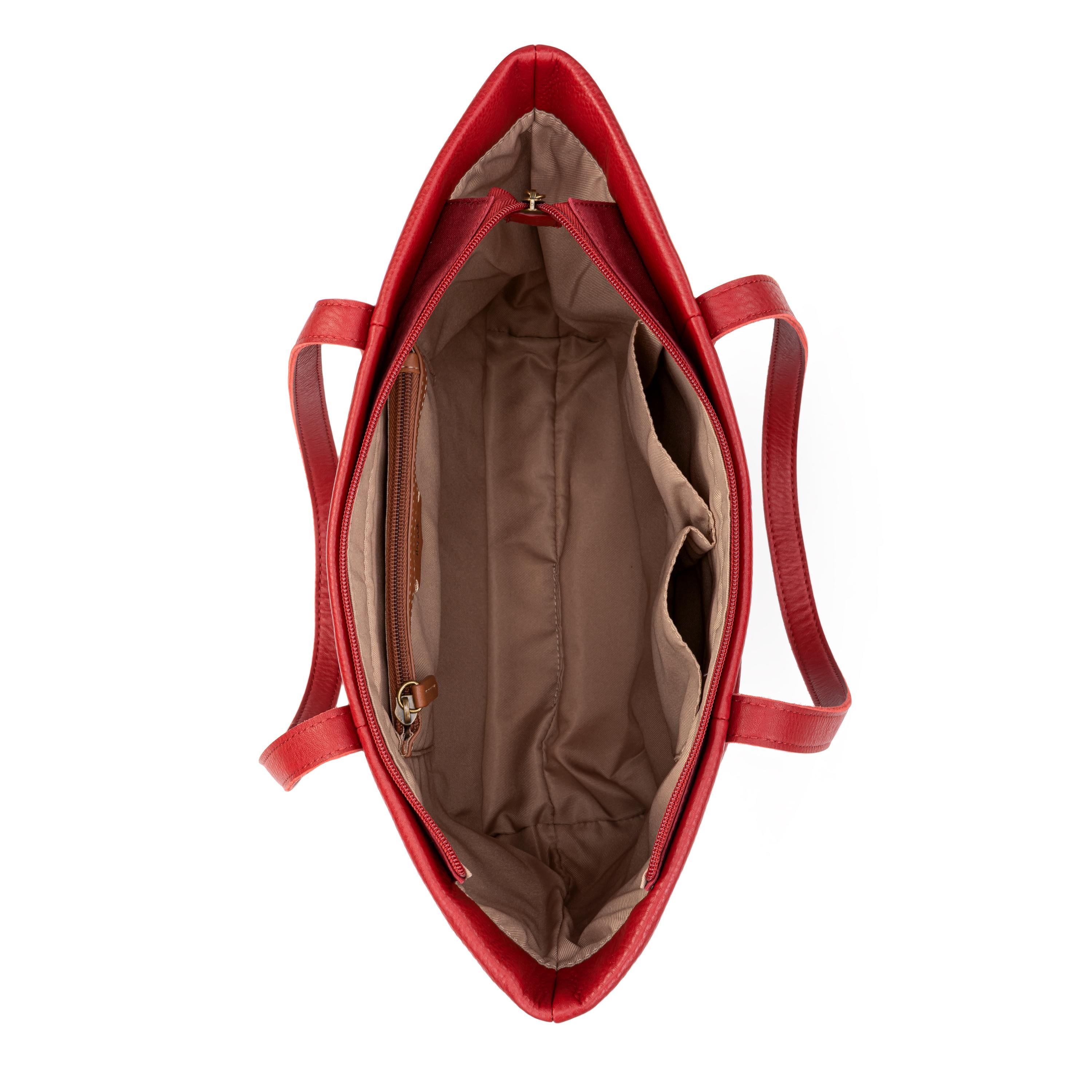 The Sak Metro Tote - Leather - Scarlet