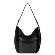 Sequoia Hobo - Leather - Black Suede Block