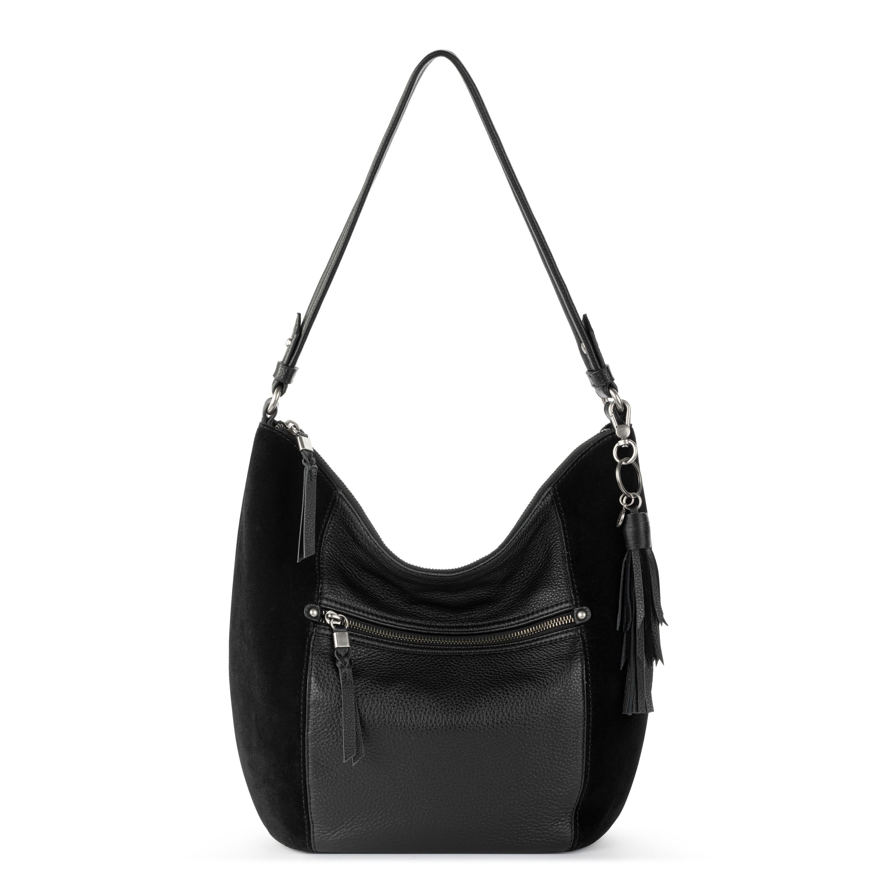 The Sak Sequoia Hobo - Leather - Black Suede Block