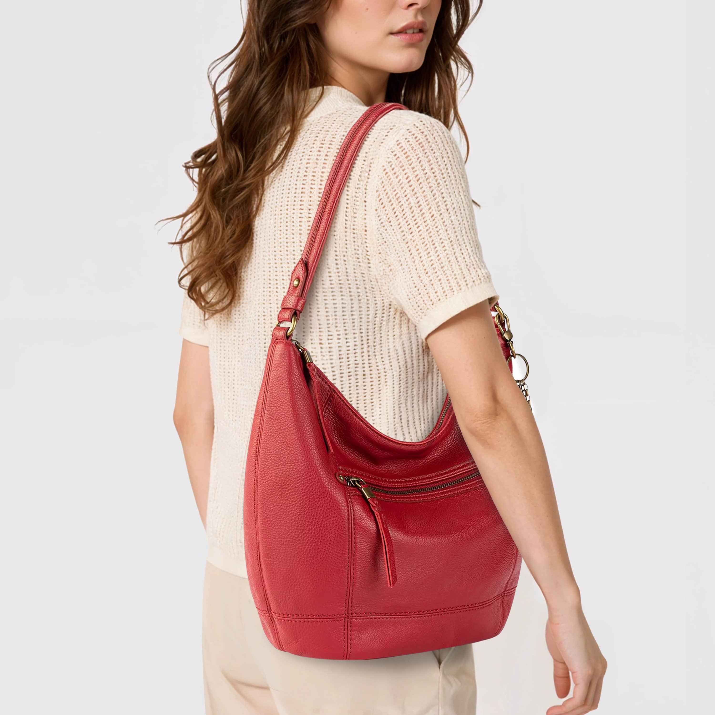 The Sak Sequoia Hobo - Leather - Scarlet