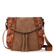 Silverlake Flap Crossbody - Leather - Scarlet Tapestry