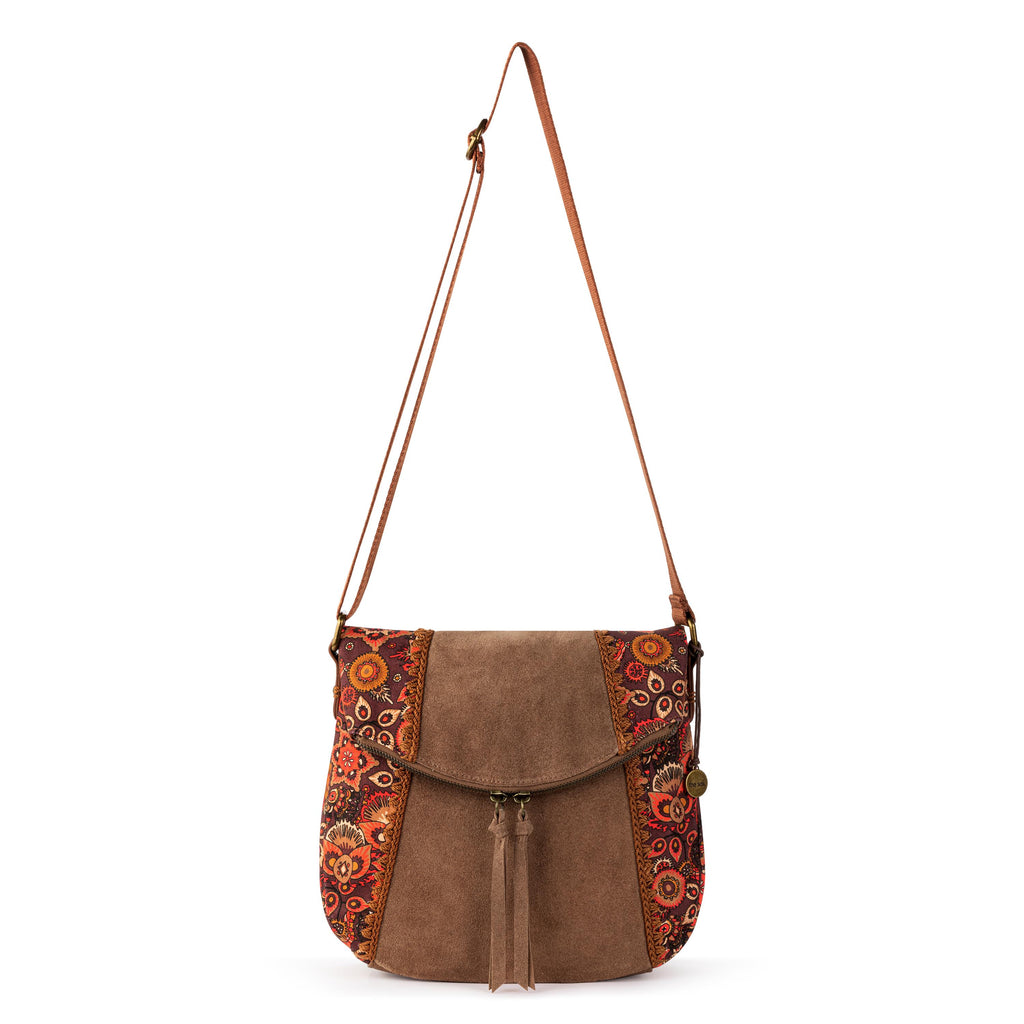 The Sak Silverlake Flap Crossbody - Leather - Scarlet Tapestry