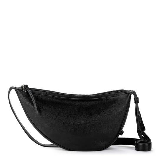 The Sak Tess Large Sling Bag Leather - |Black|