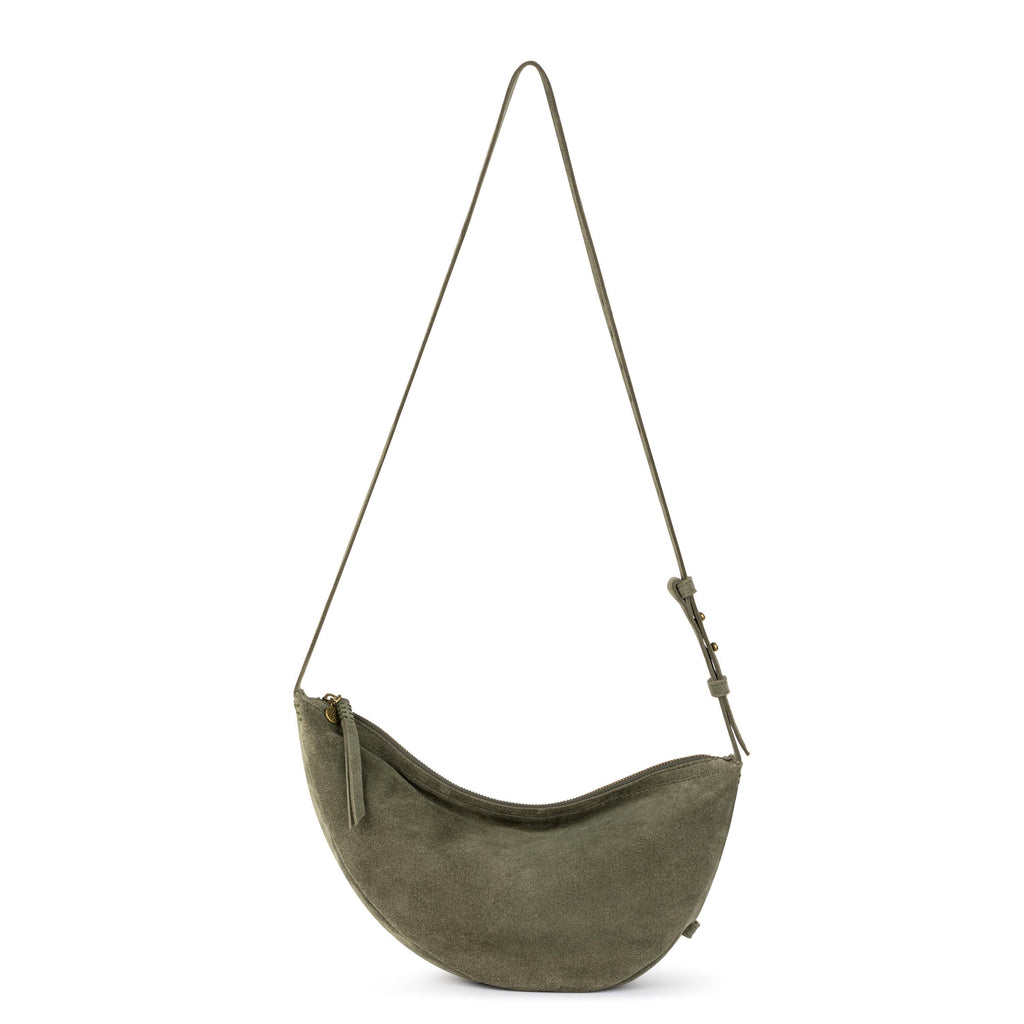The Sak Tess Large Sling - Leather - Moss Suede