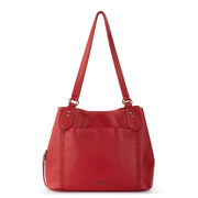 Melrose Satchel - Leather - Scarlet