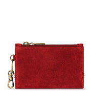 Encino Essential Wallet - Leather - Scarlet Suede