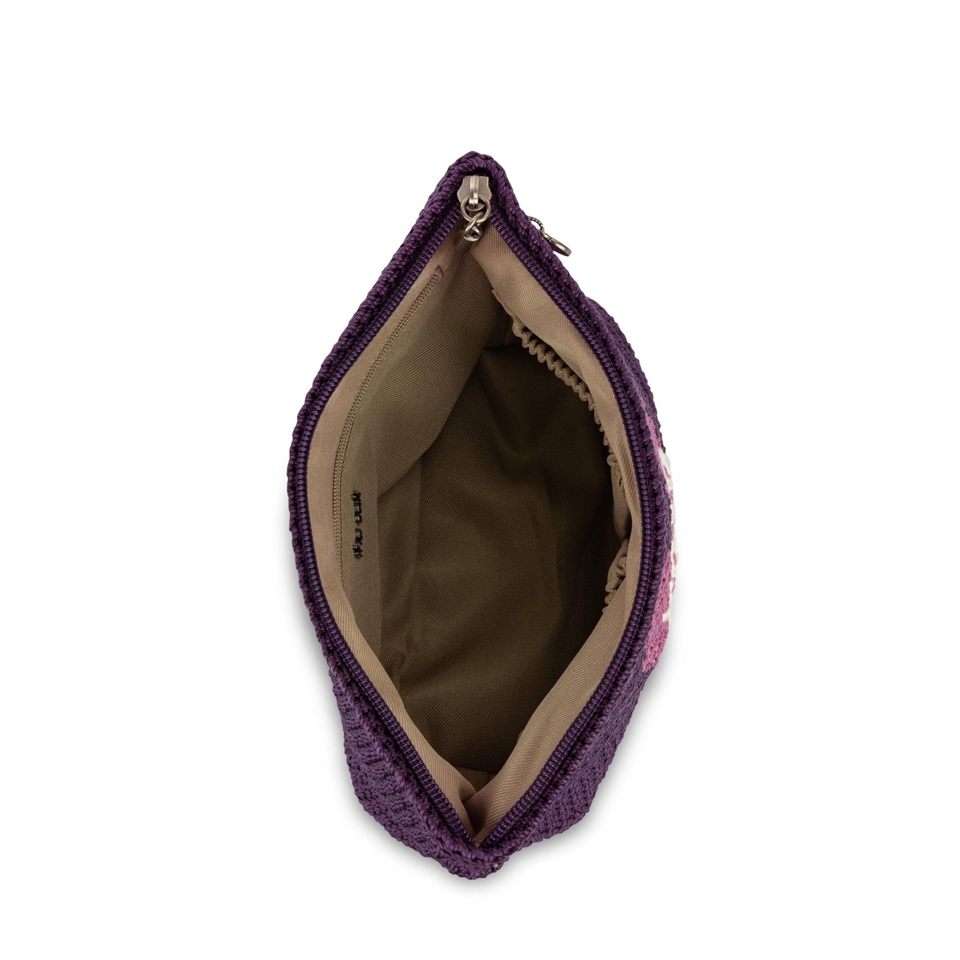 The Sak Essential Medium Pouch Crochet - |Aubergine Xo|