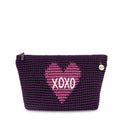 The Sak Essential Pouch - Hand Crochet - Aubergine XO