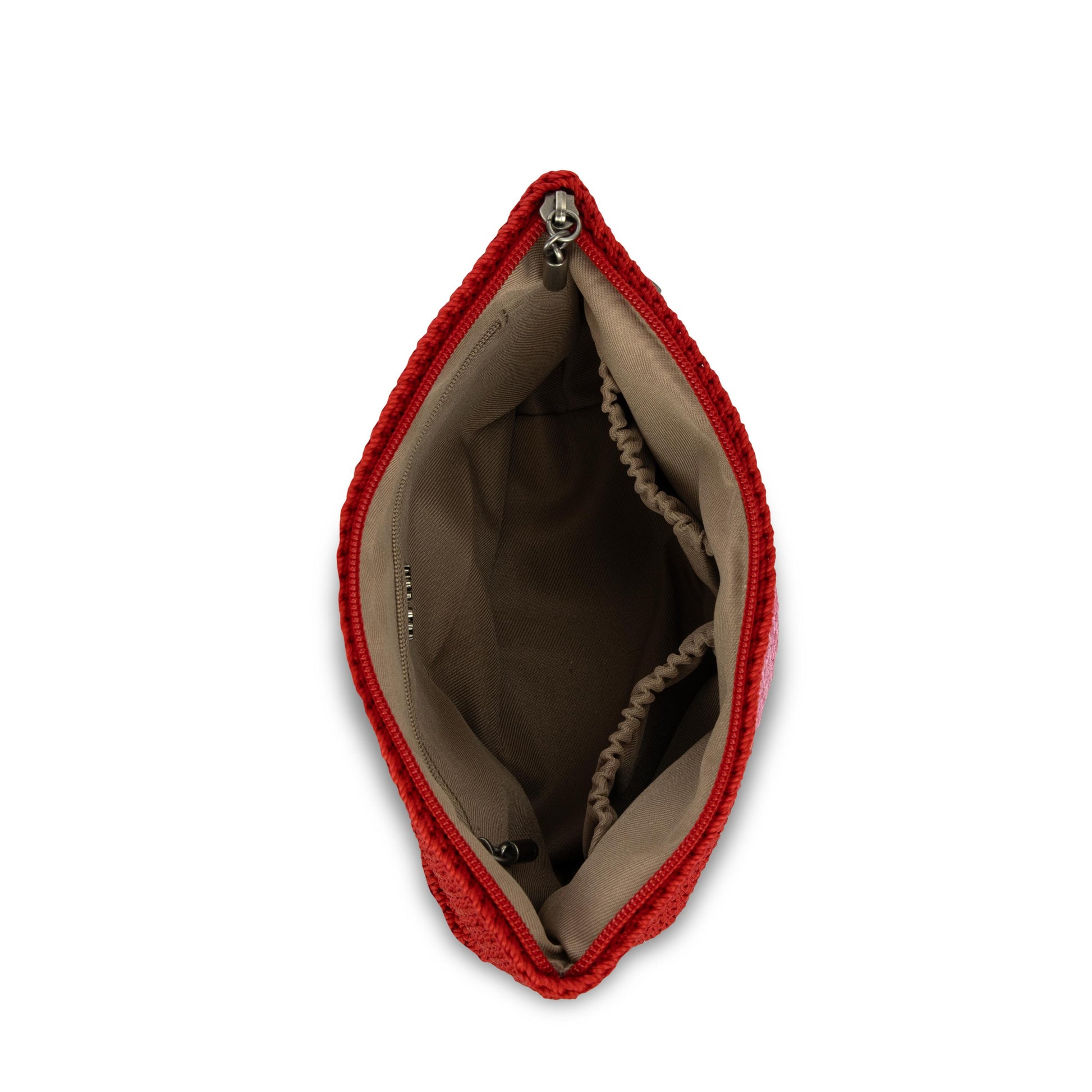 The Sak Essential Medium Pouch Crochet - |Scarlet Heart|