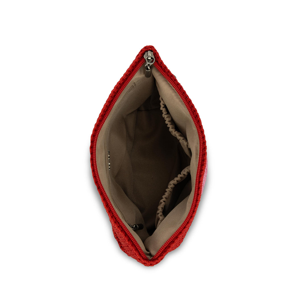 The Sak Essential Pouch - Hand Crochet - Scarlet Heart