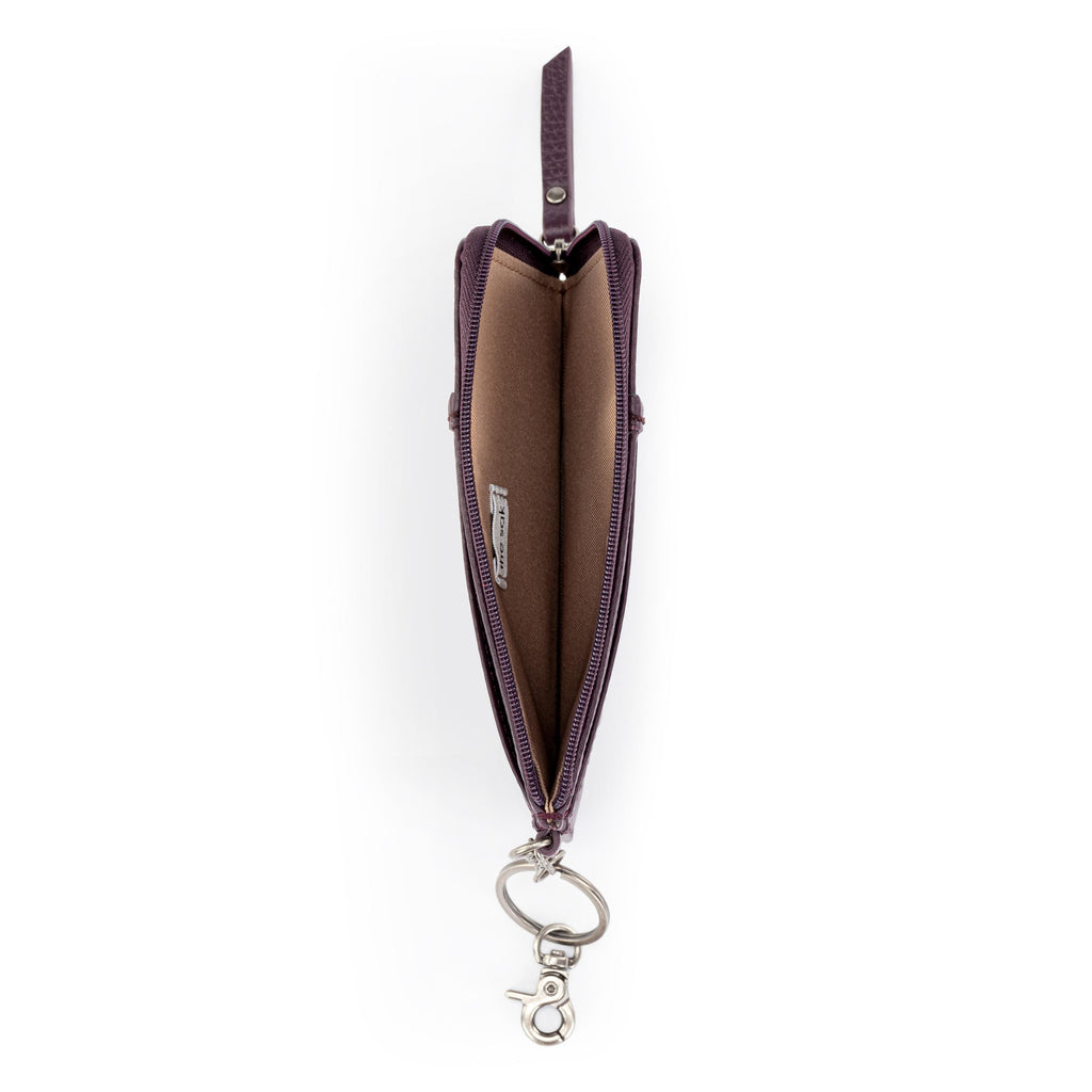 The Sak Iris Card Wallet - Leather - Aubergine
