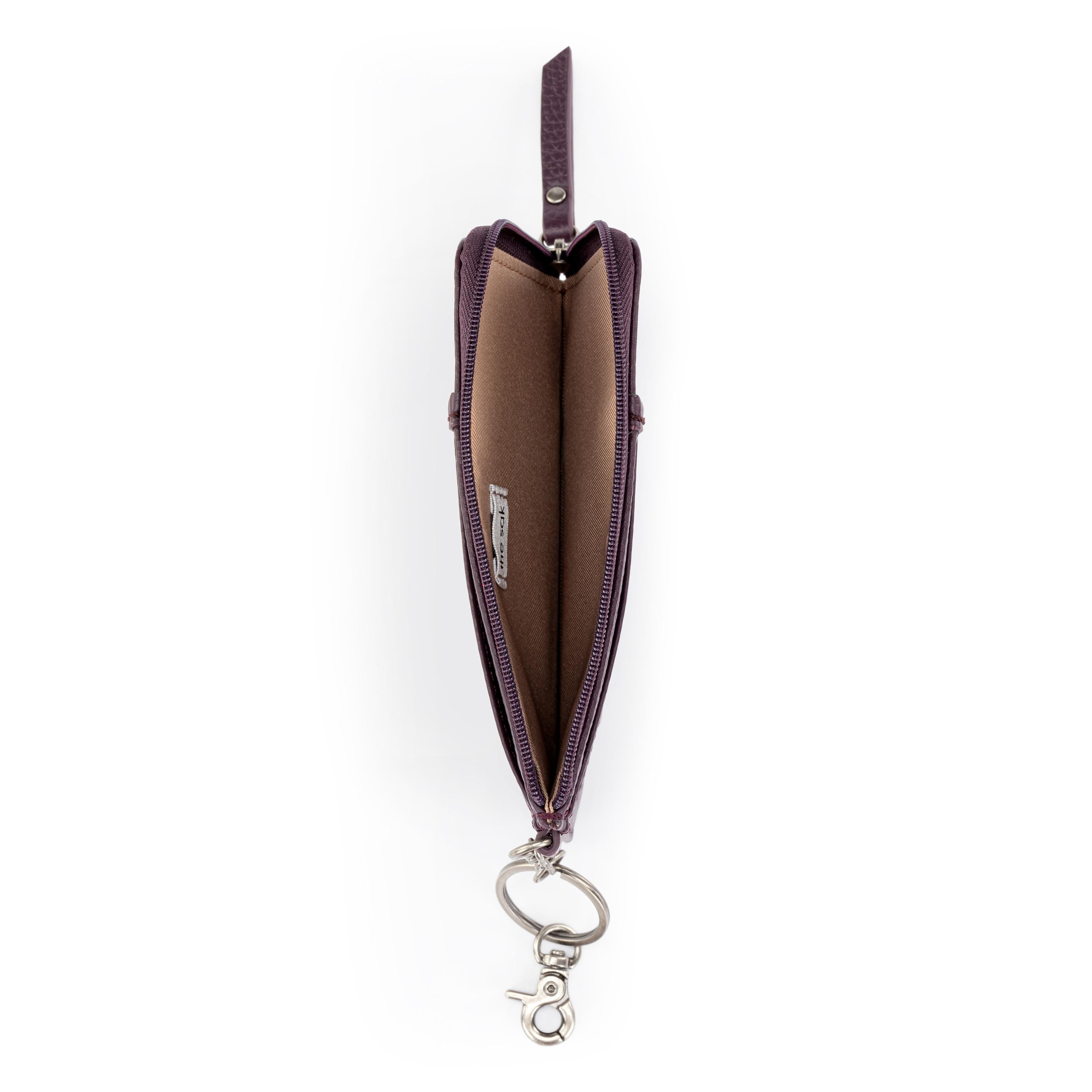 The Sak Iris Card Wallet - Leather - Aubergine