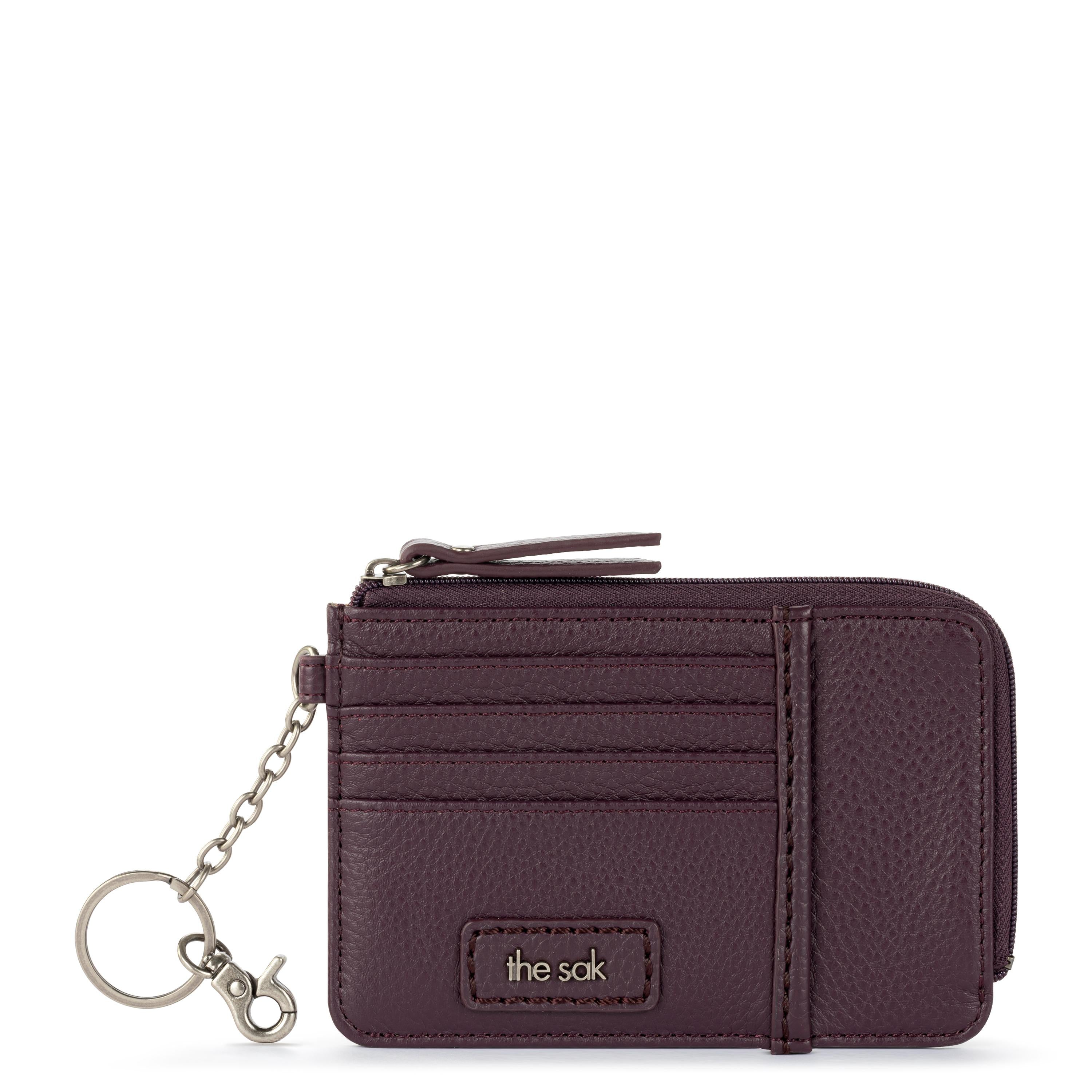 The Sak Iris Card Wallet - Leather - Aubergine