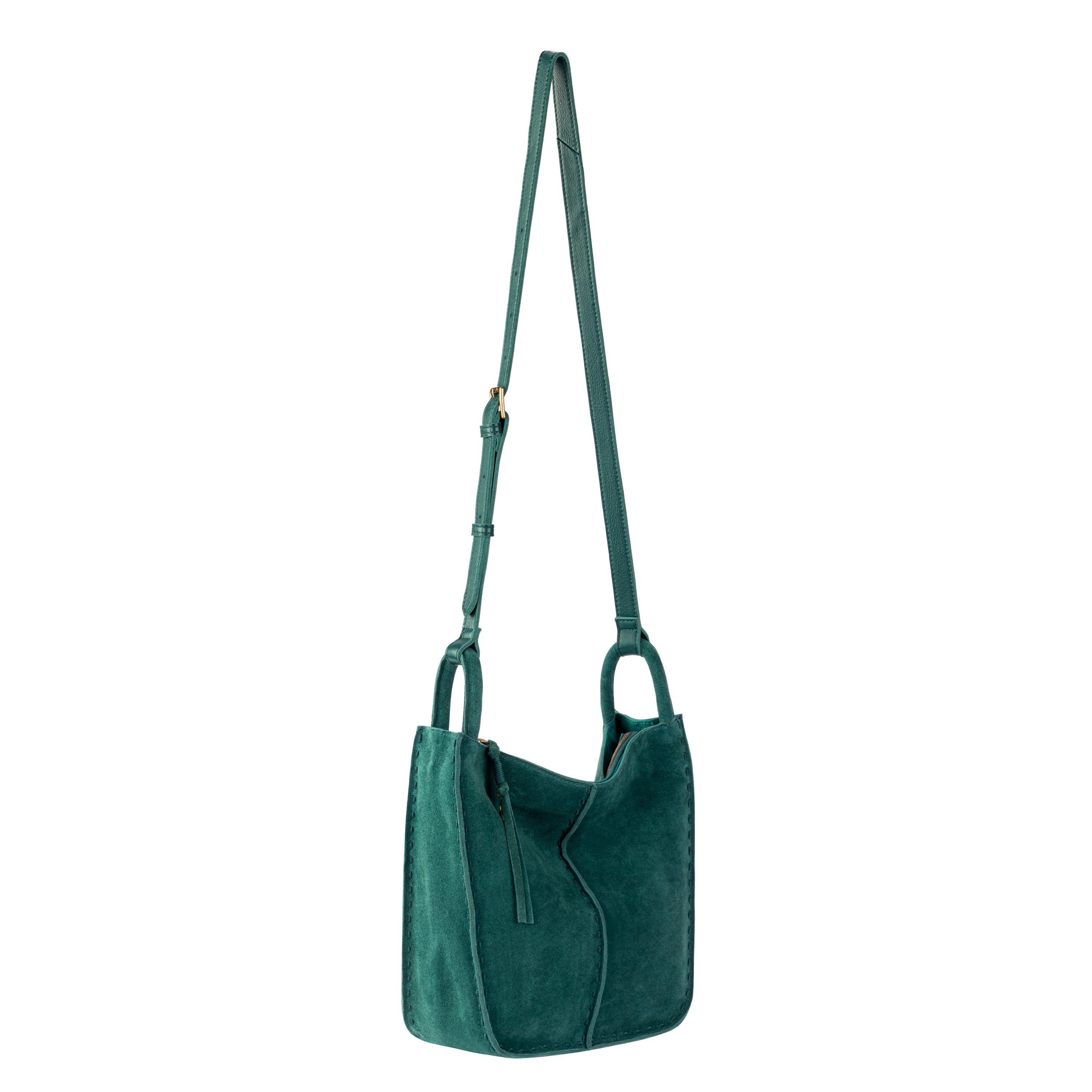 The Sak Los Feliz Crossbody - Leather - Pine Suede