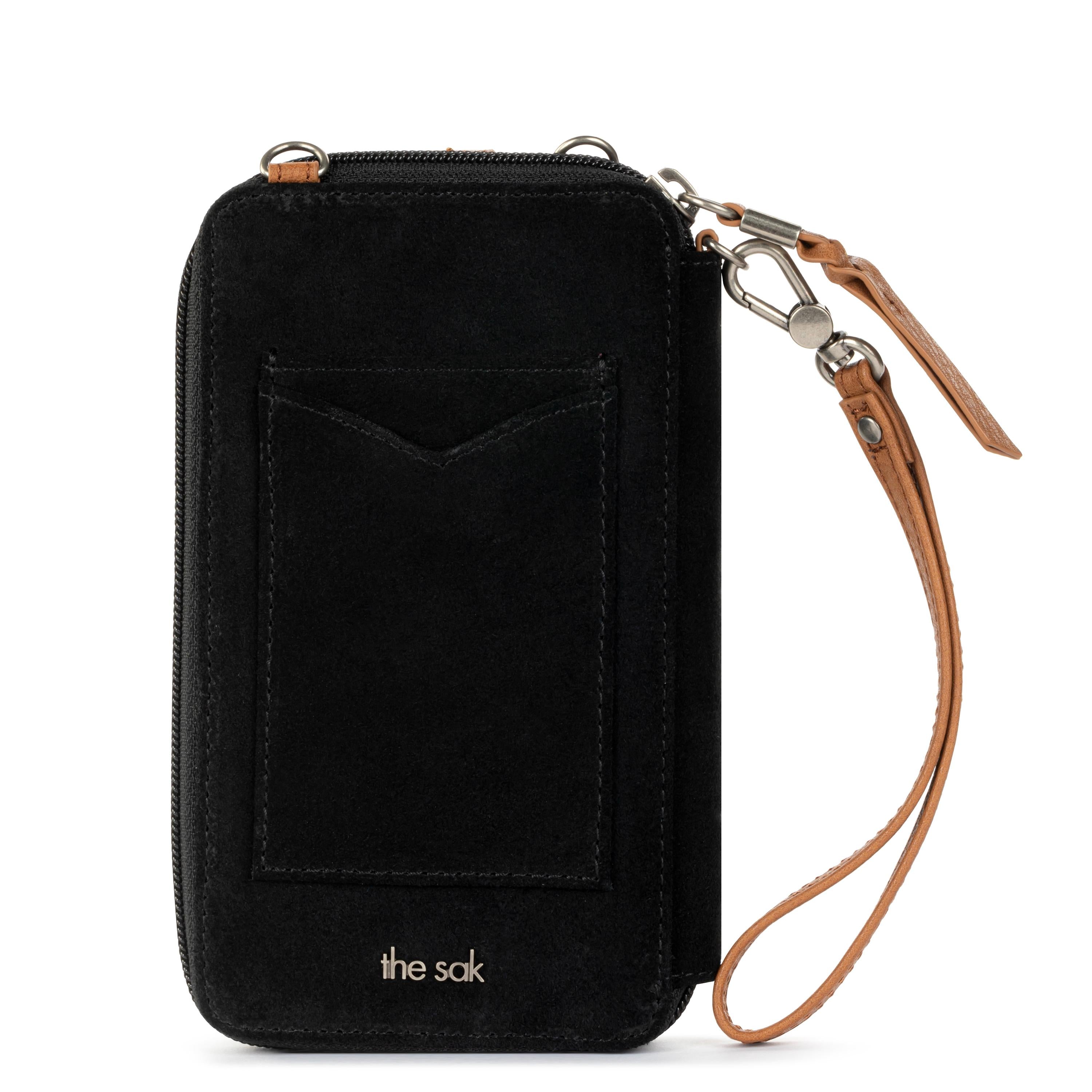 The Sak Silverlake Smartphone Wallet - Leather - Black Suede