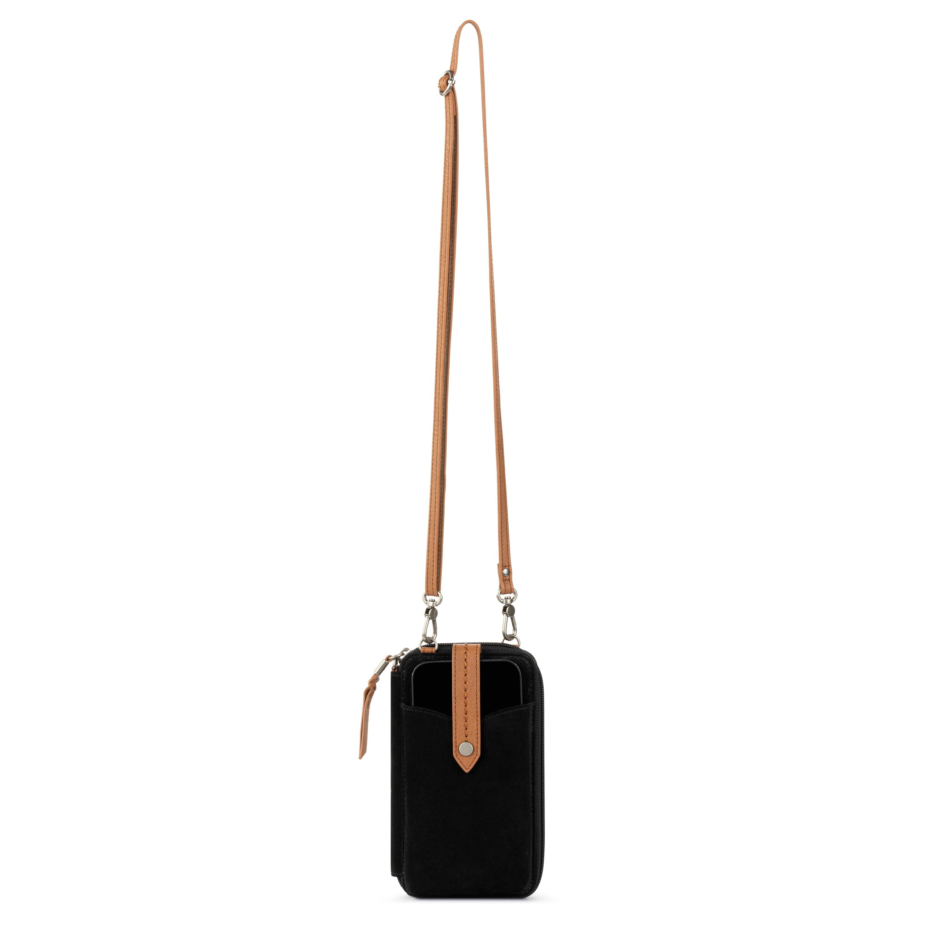 The Sak Silverlake Smartphone Wallet - Leather - Black Suede