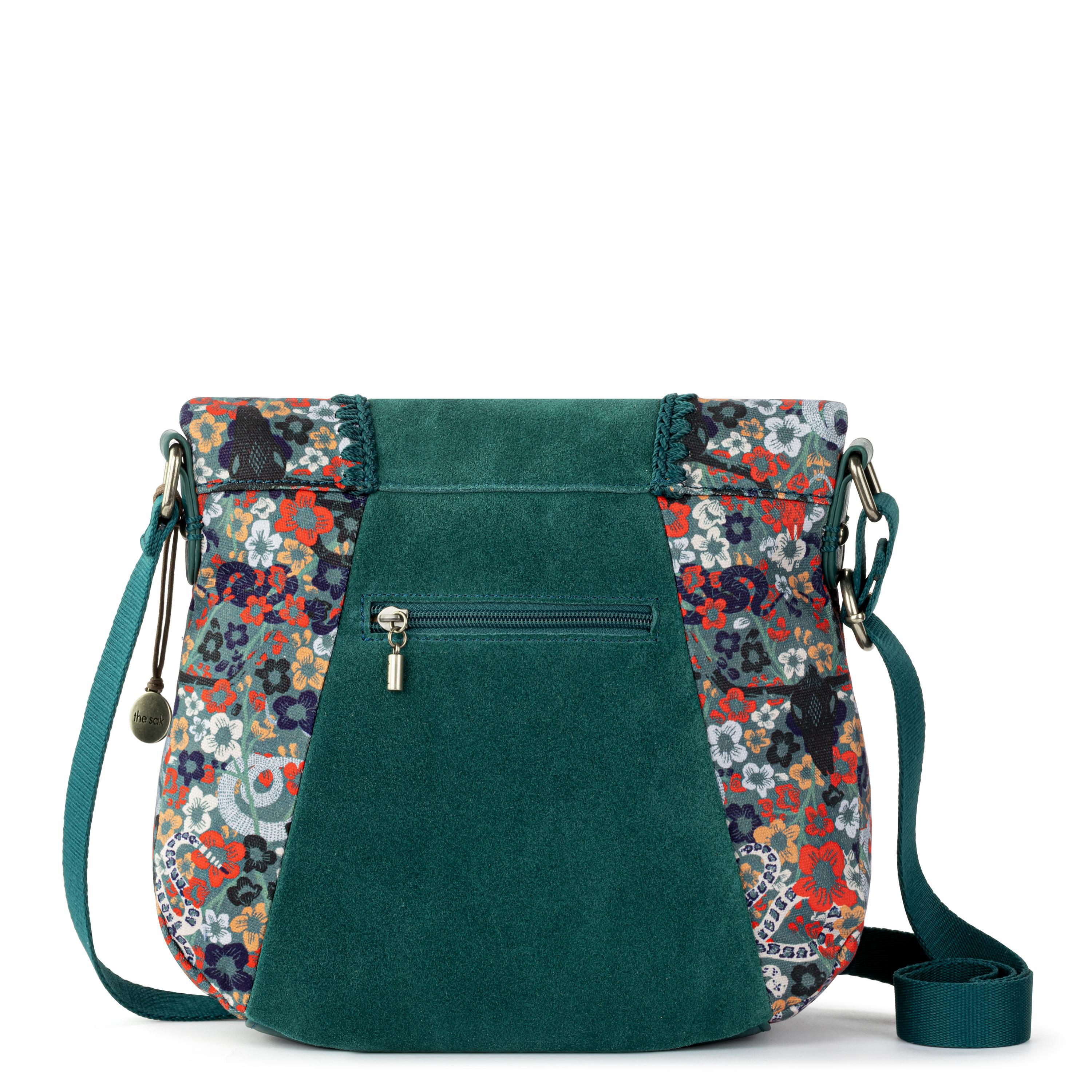 The Sak Silverlake Flap Crossbody - Leather - Emerald Mojave Garden