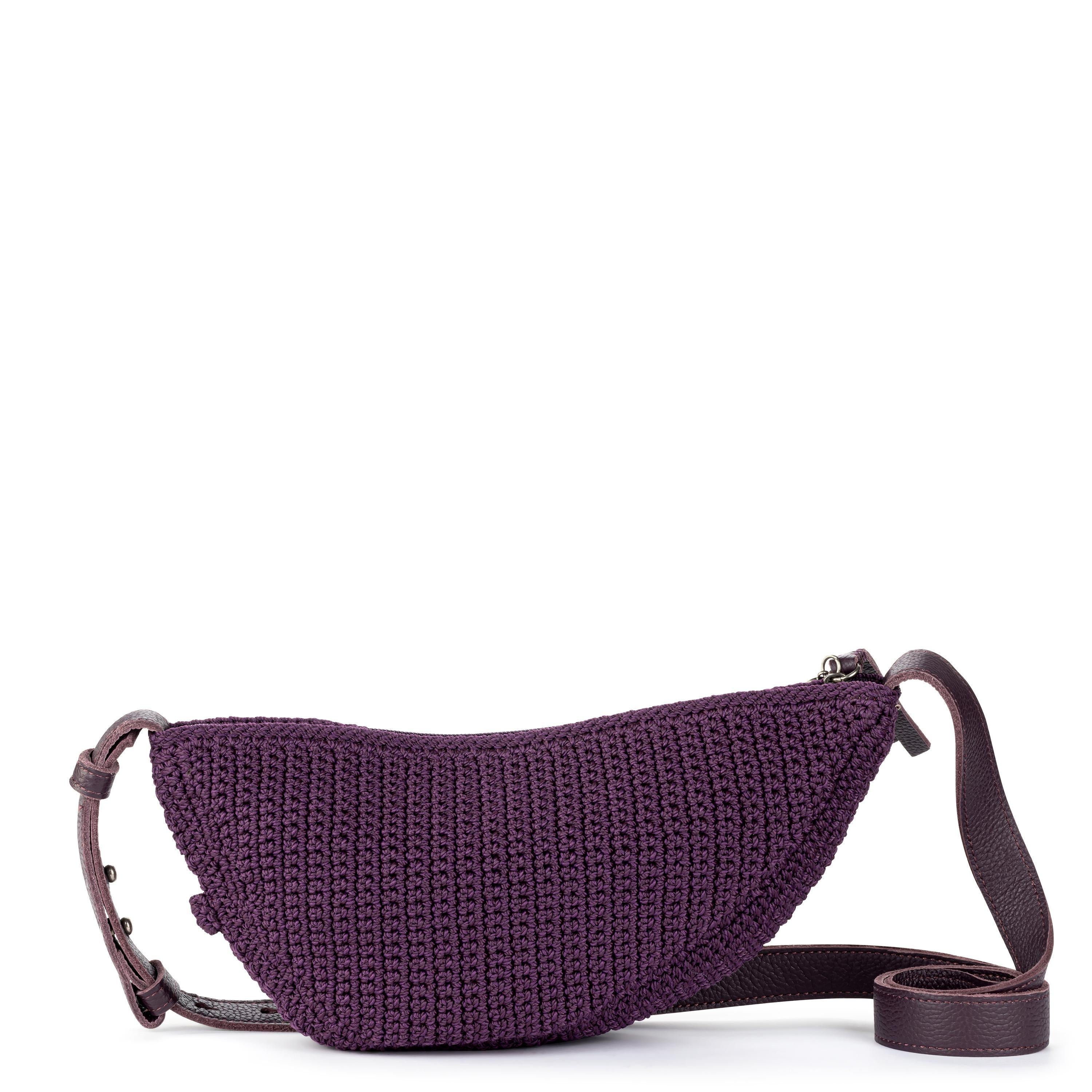 The Sak Tess Sling - Hand Crochet - Aubergine