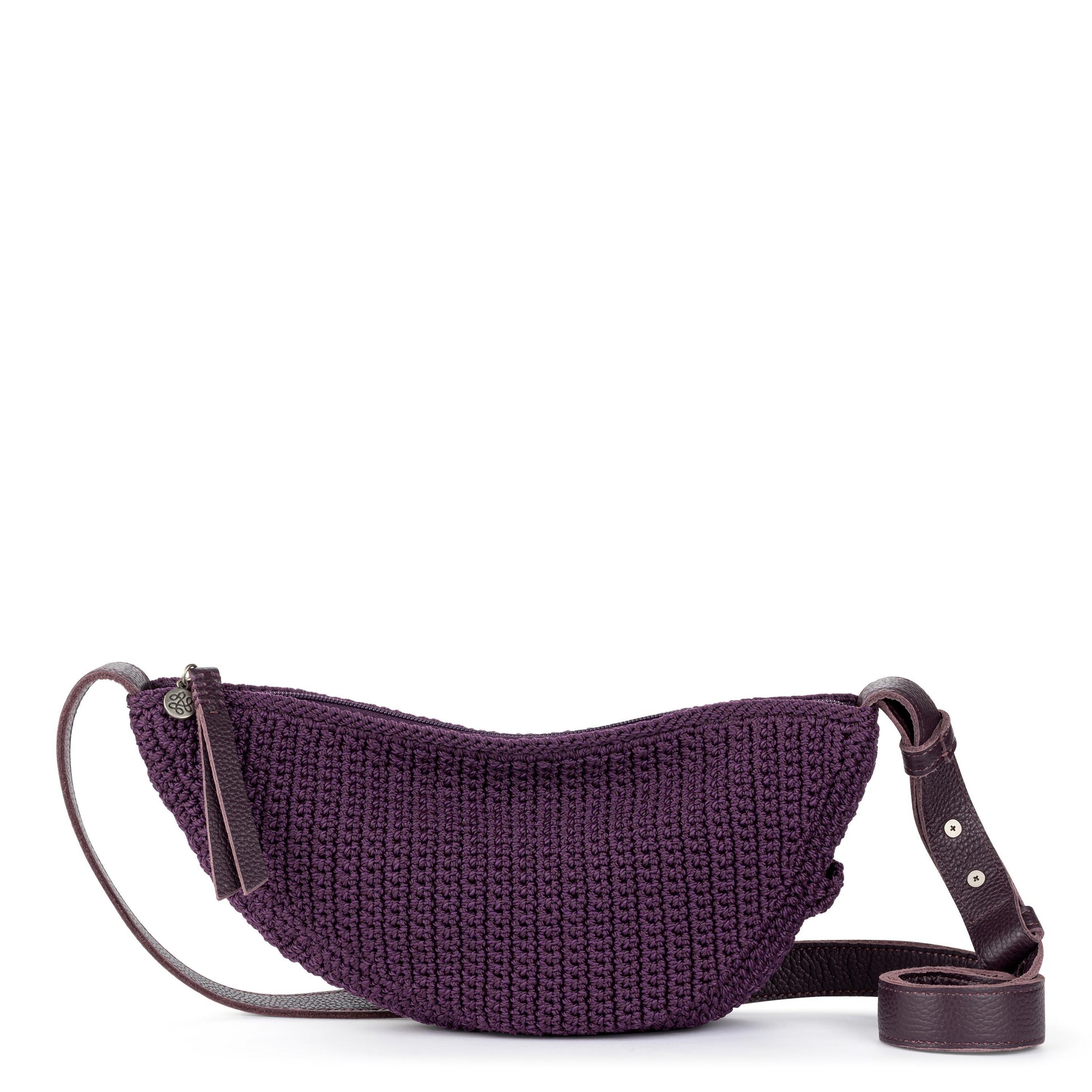 The Sak Tess Sling Bag Crochet - |Aubergine|