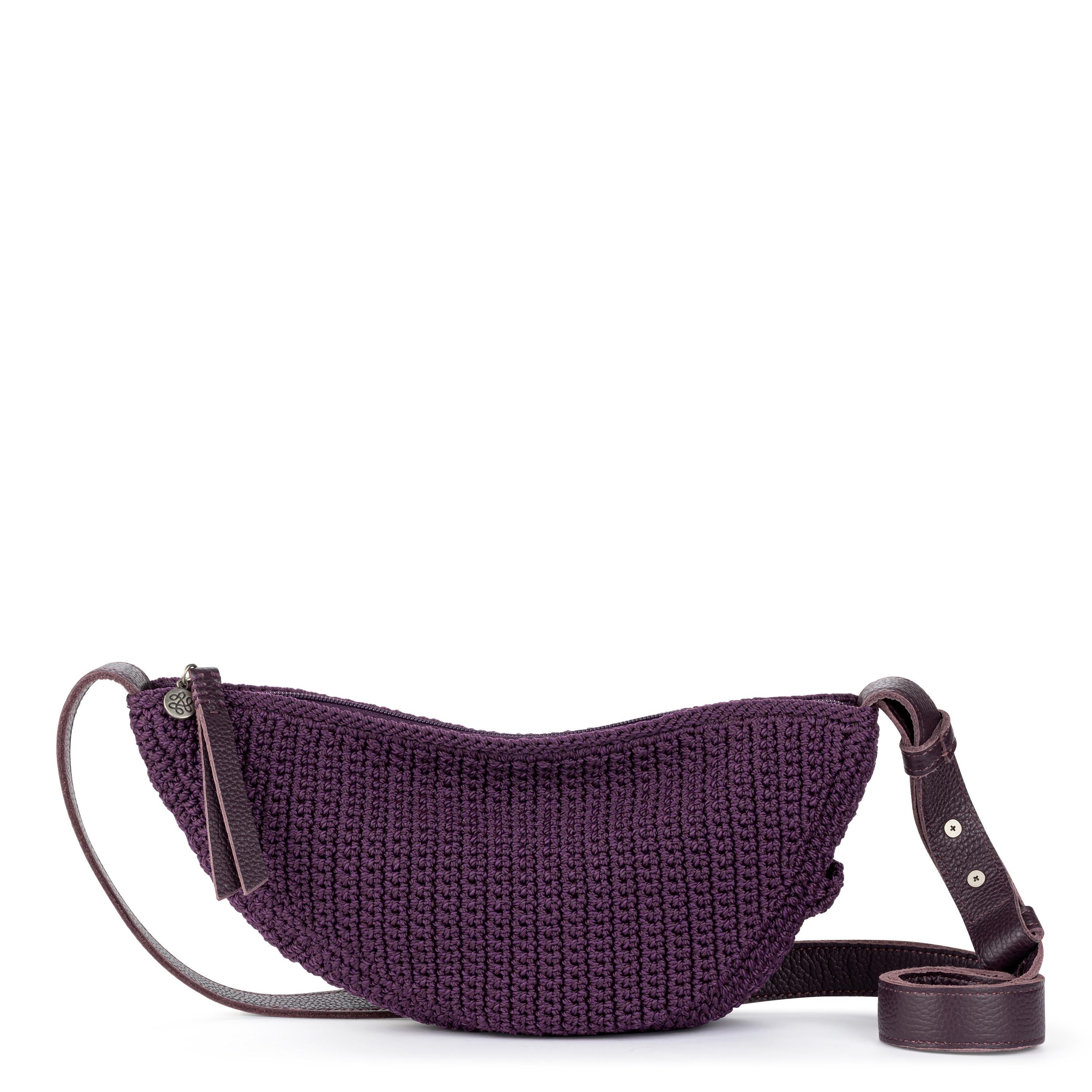 The Sak Tess Sling - Hand Crochet - Aubergine